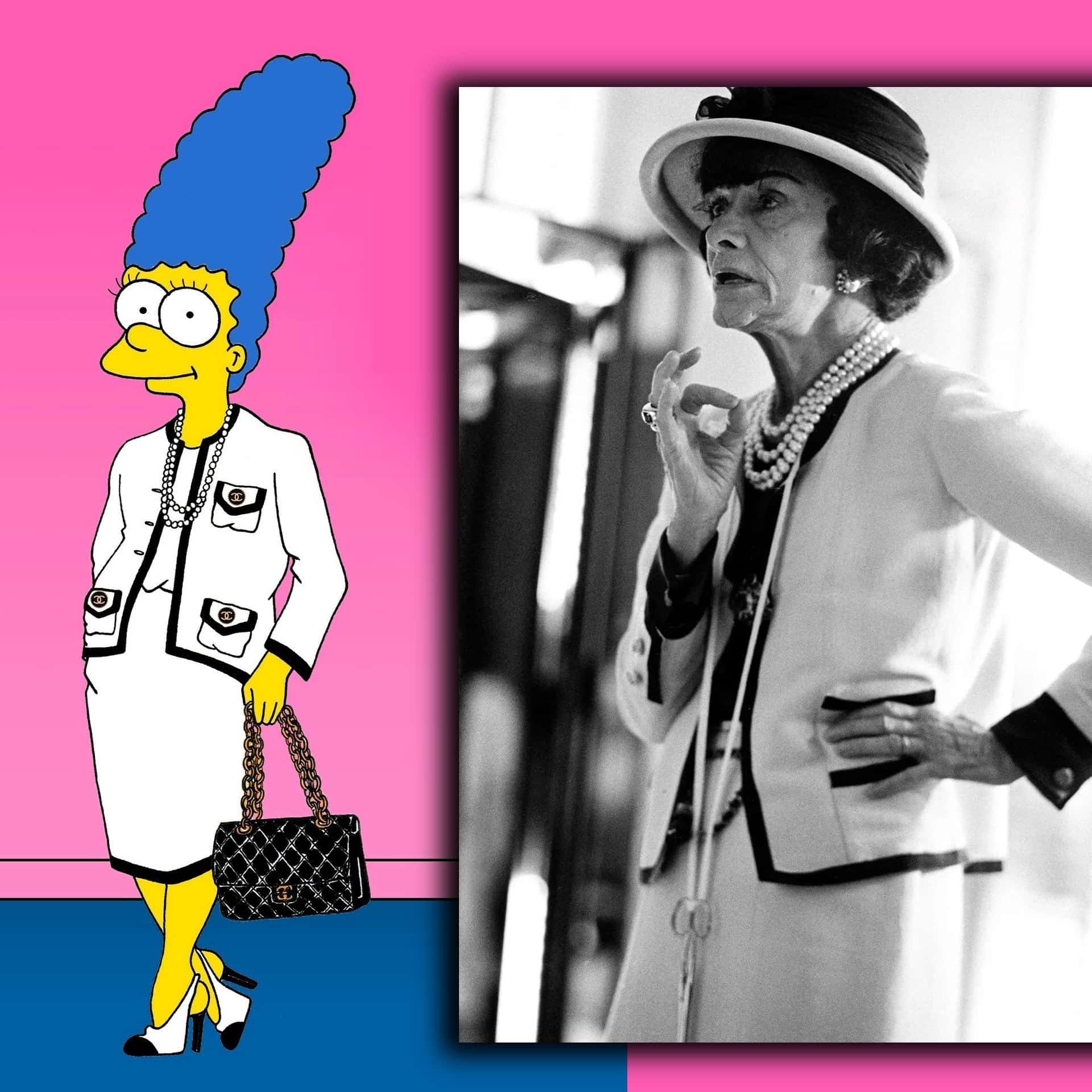 Robes iconiques Marge Simpson - AleXsandro Palombo - Les célèbres costumes en tweed de Coco Chanel