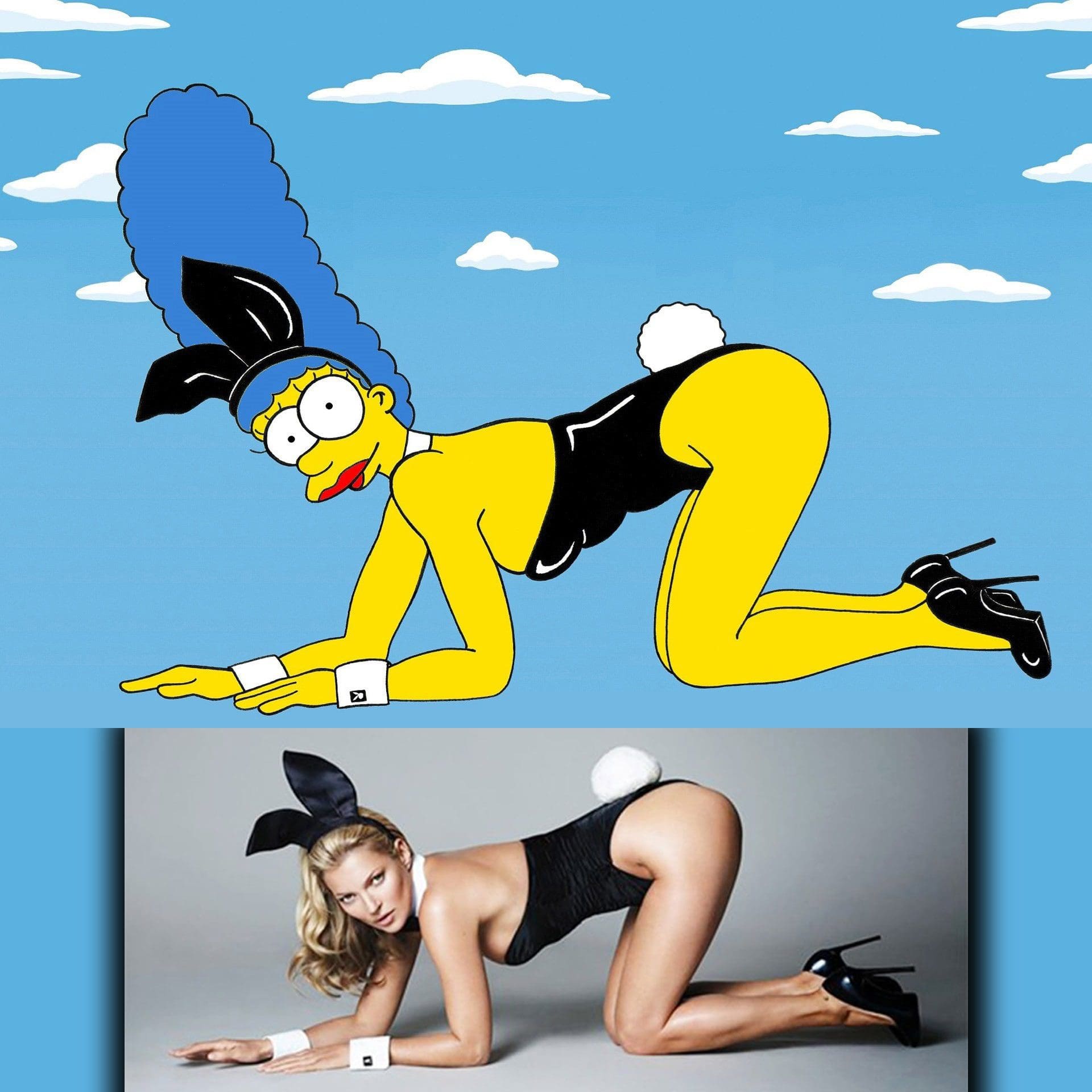 Robes emblématiques de Marge Simpson - AleXsandro Palombo - La pose Playboy de Kate Moss, photographiée par Mert et Marcus