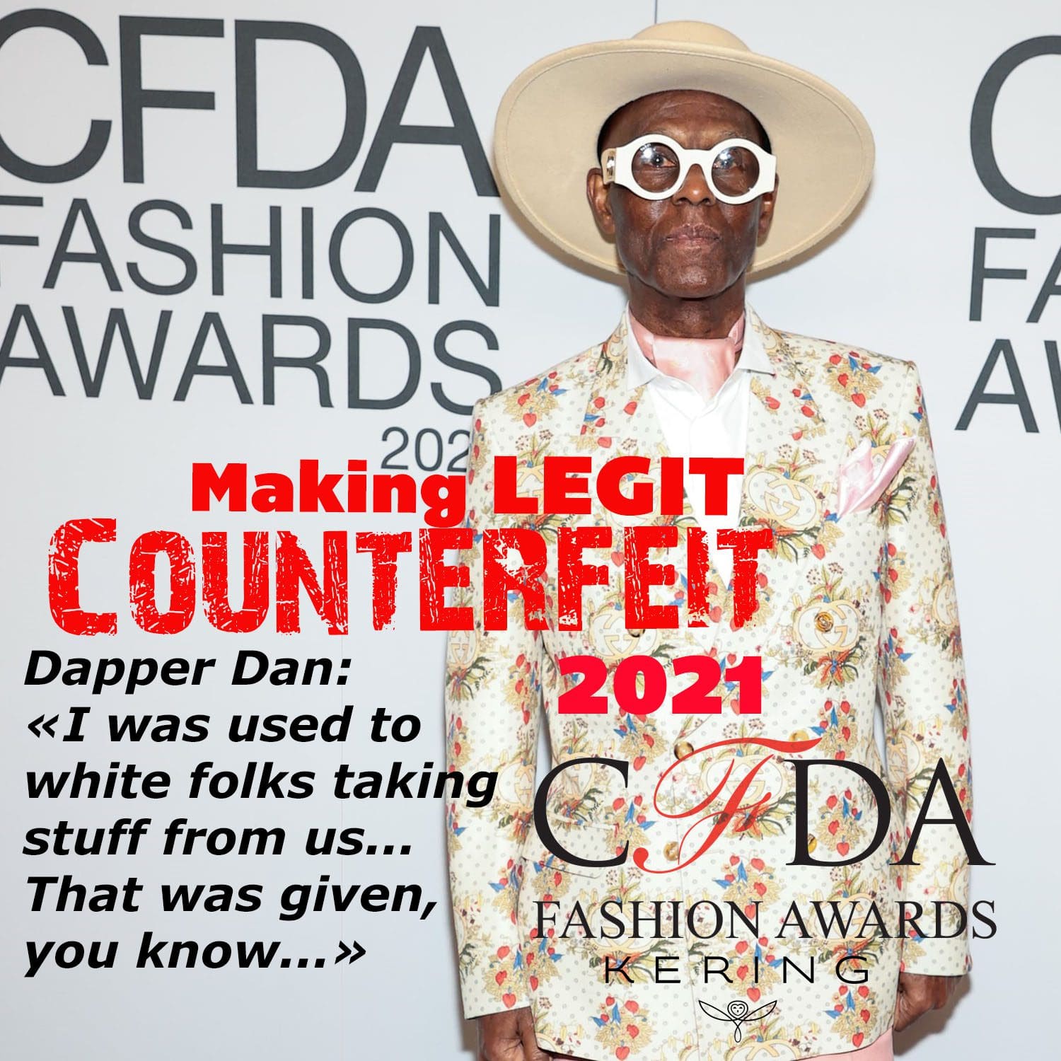 Dapper Dan legitimized production of counterfeit illegal goods for 50 years at CFDA Awards 2021