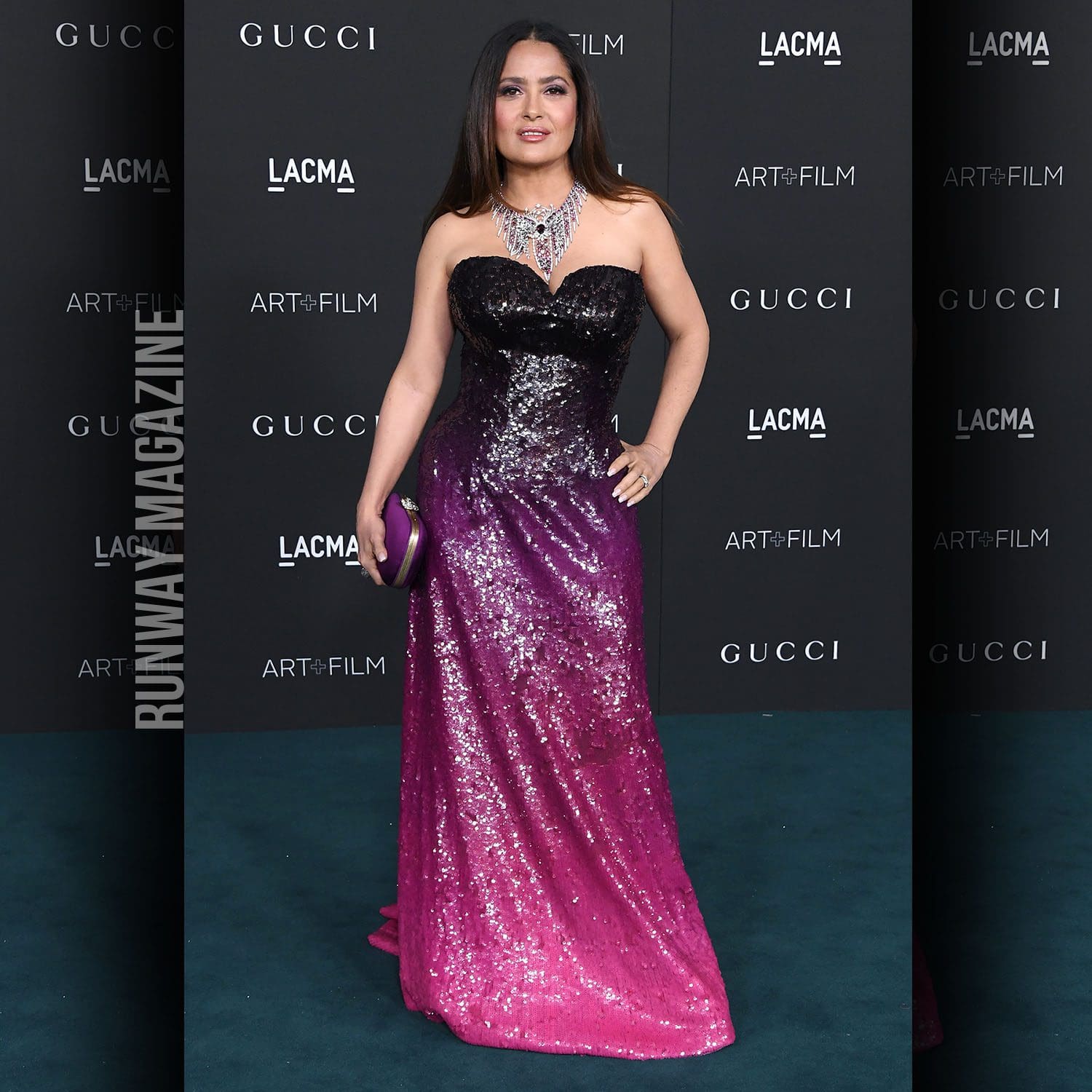 Salma Hayek at Lacma Art+Film Gala 2021 by RUNWAY MAGAZINE