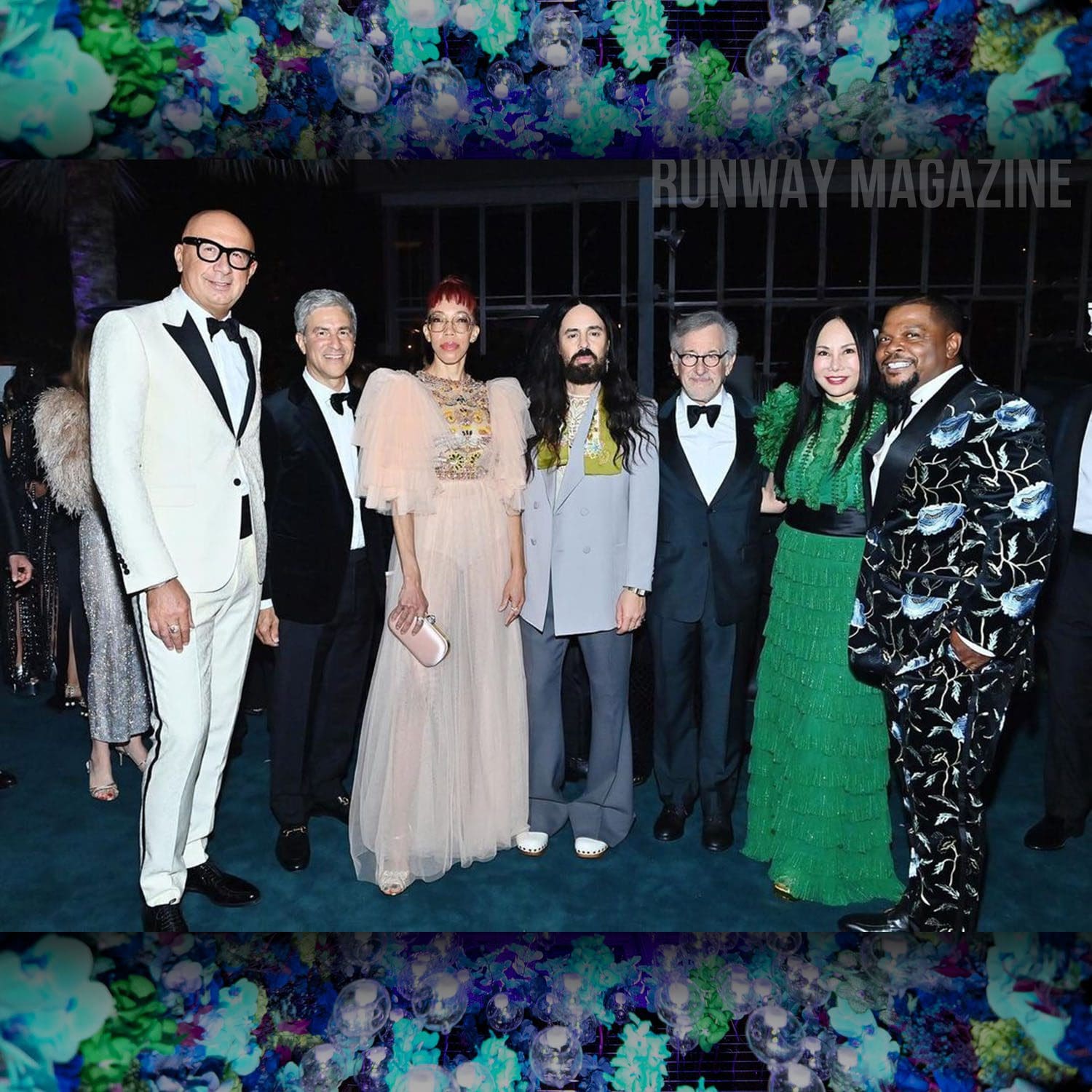 Marco Bizzarri, Wallis Annenberg, Michael Govan, Amy Sherald, Steven Spielberg, Eva Chow, Kehinde Wiley at Lacma Art+Film Gala 2021