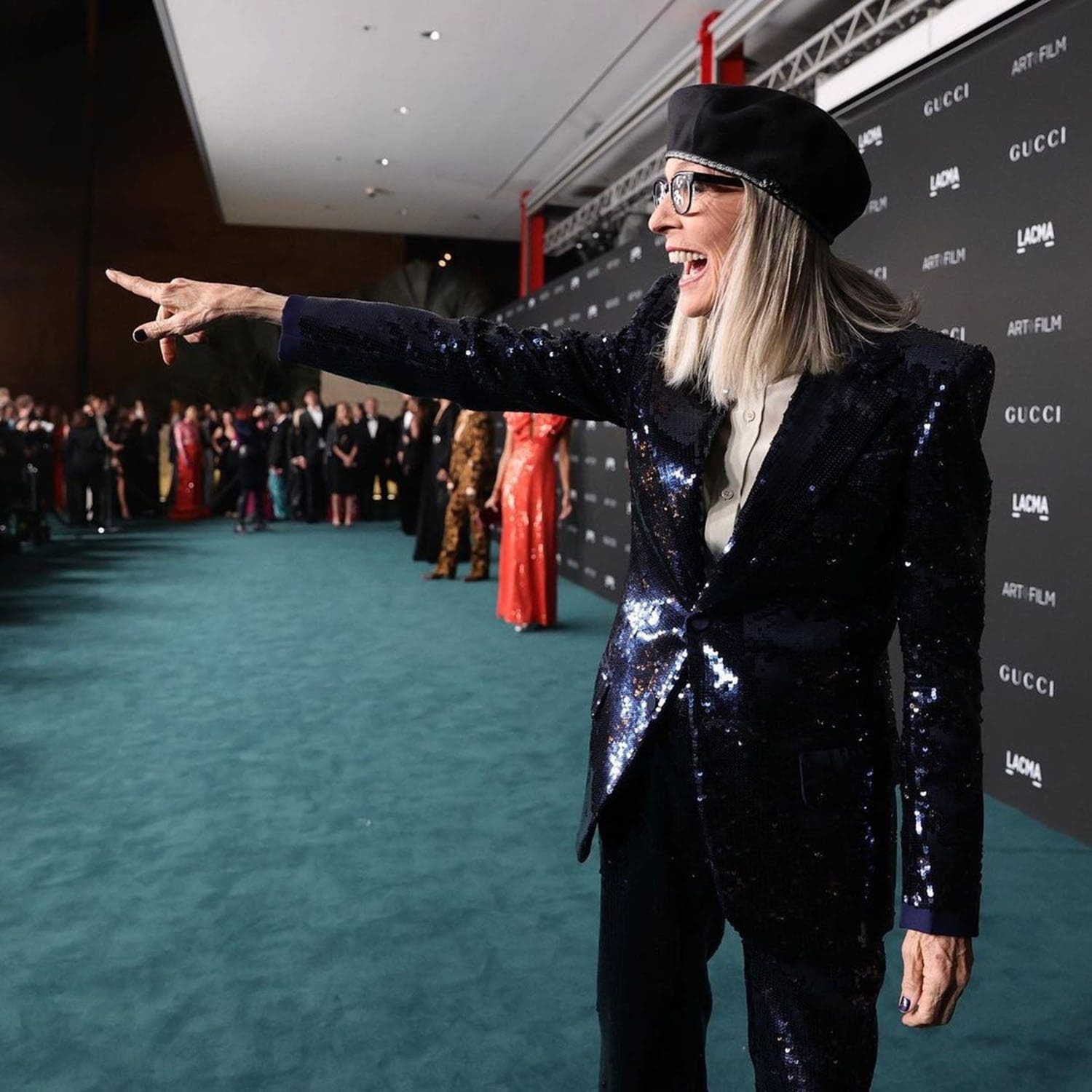 Diane Keaton at Lacma Art+Film Gala 2021 by RUNWAY MAGAZINE