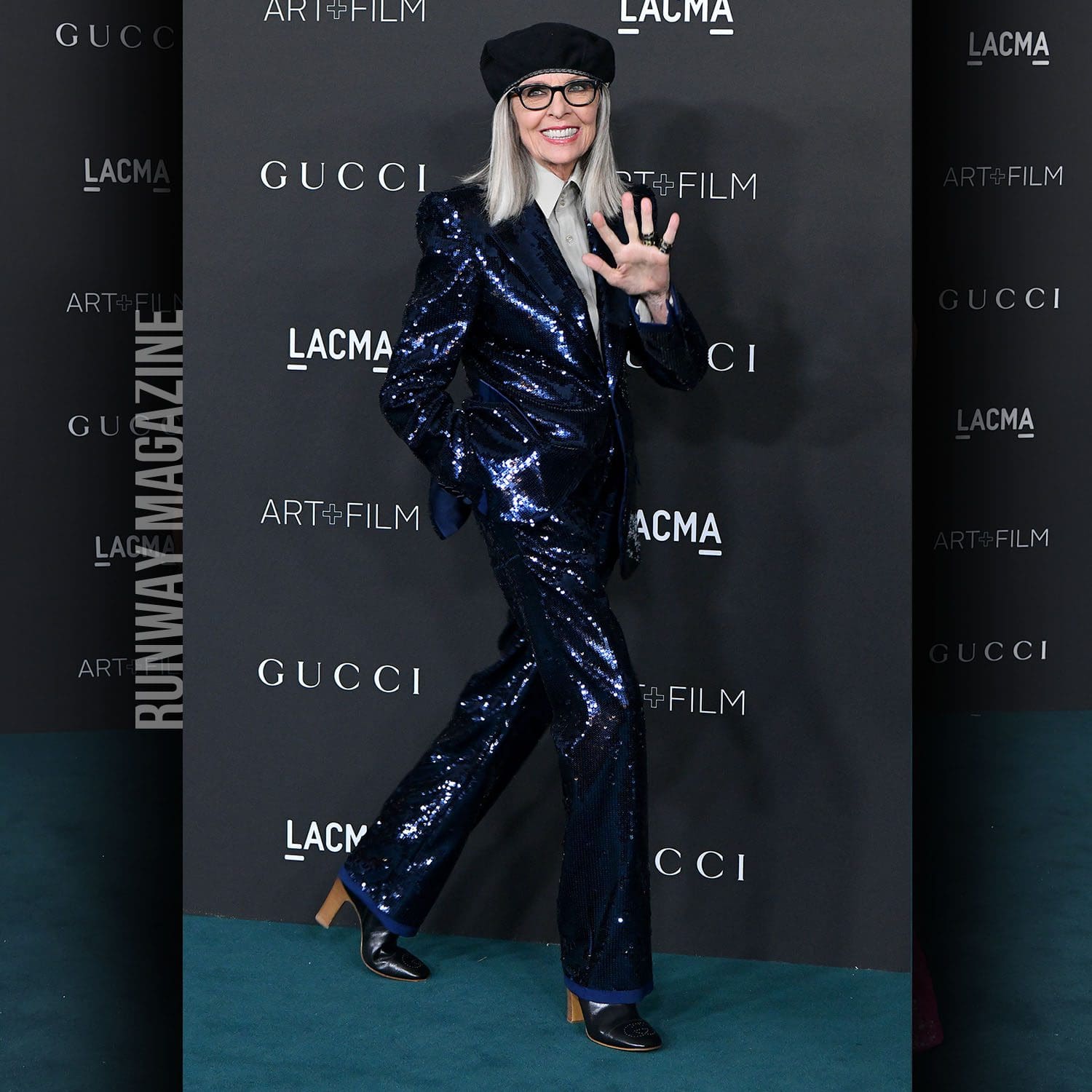 Diane Keaton at Lacma Art+Film Gala 2021 by RUNWAY MAGAZINE
