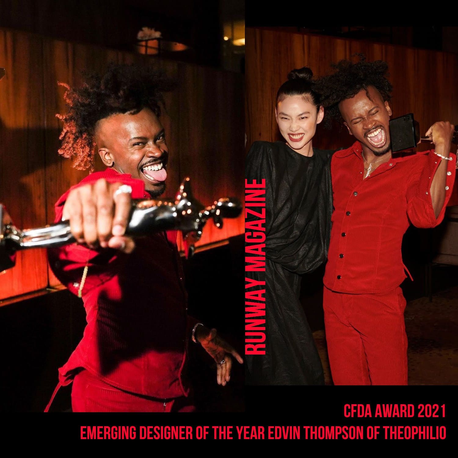 Emerging Designer Of The Year Edvin Thompson Of Theophilio - CFDA Award 2021