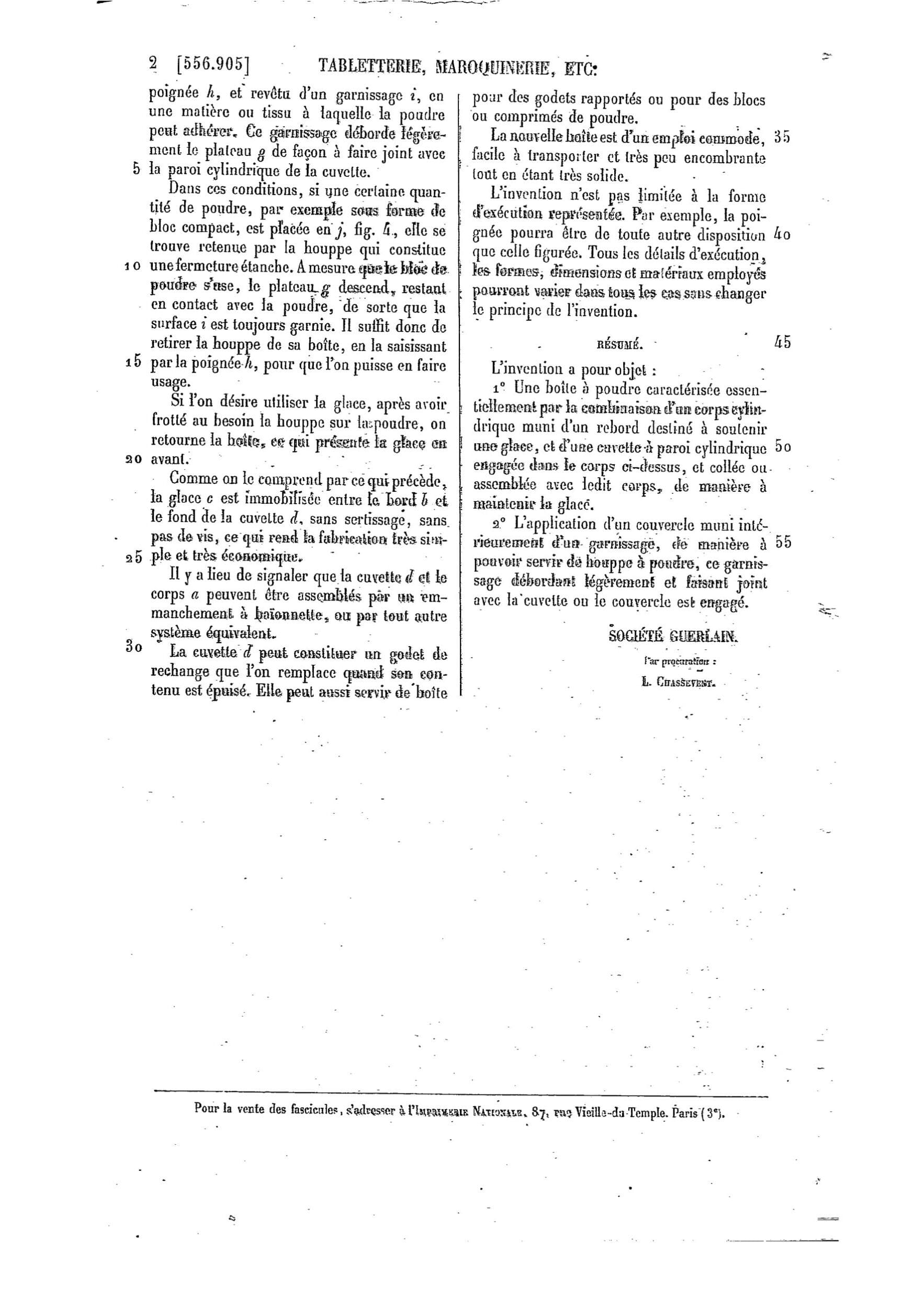 Tresors INPI - Scatola Poudre 1923