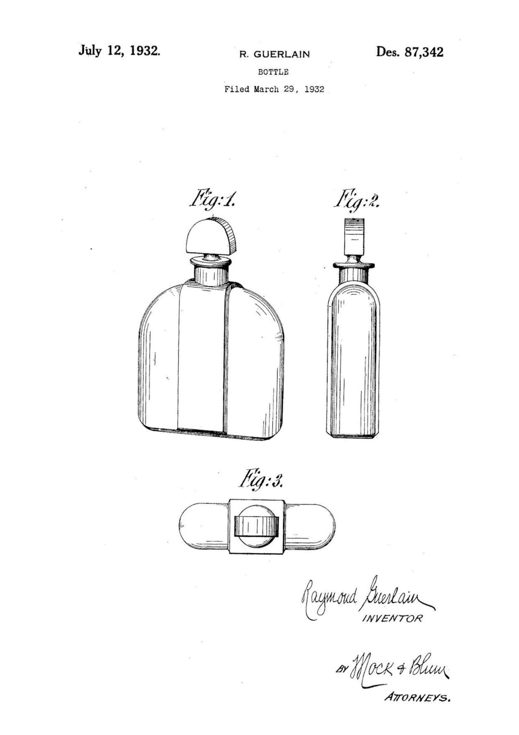 USPTO - Registrazioni brevetti Guerlain 1926-1938
