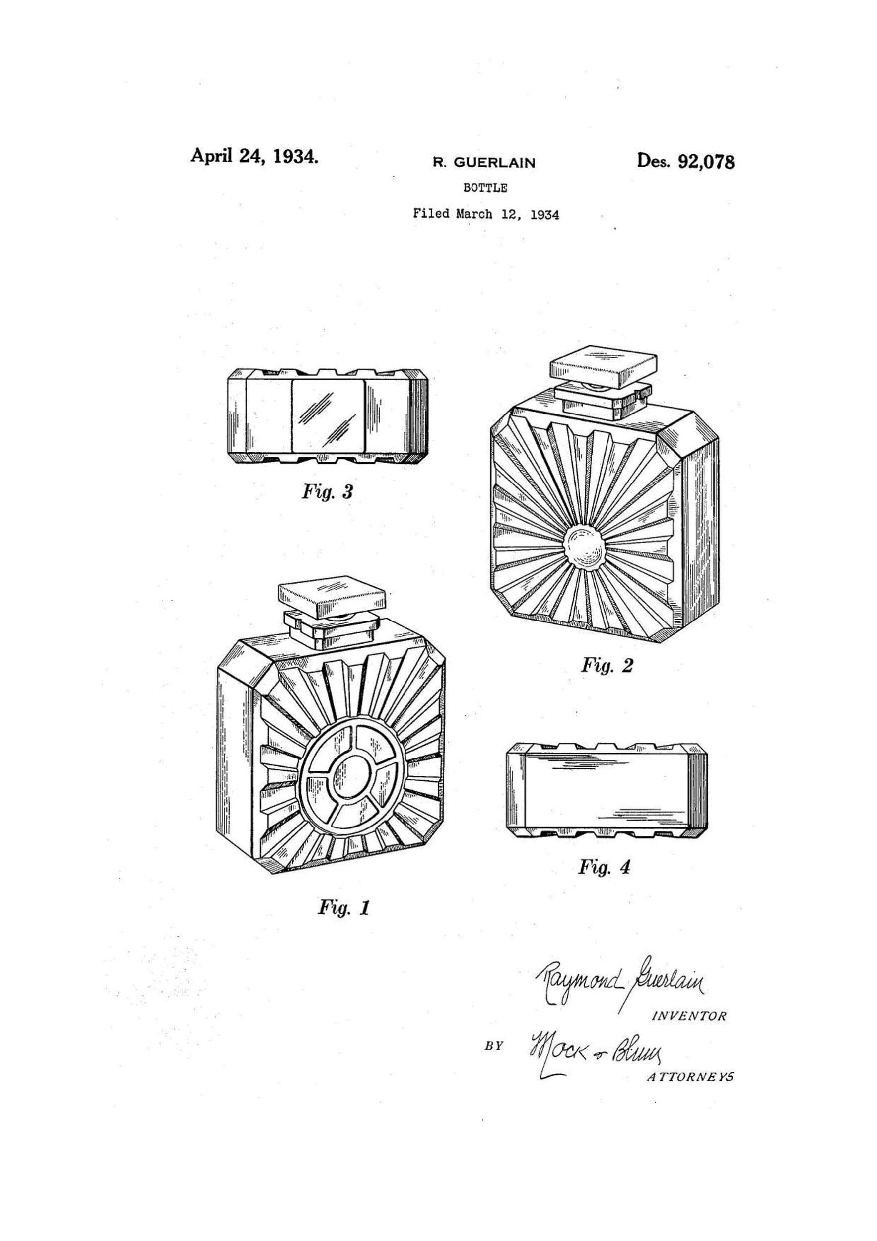USPTO - Registrazioni brevetti Guerlain 1926-1938