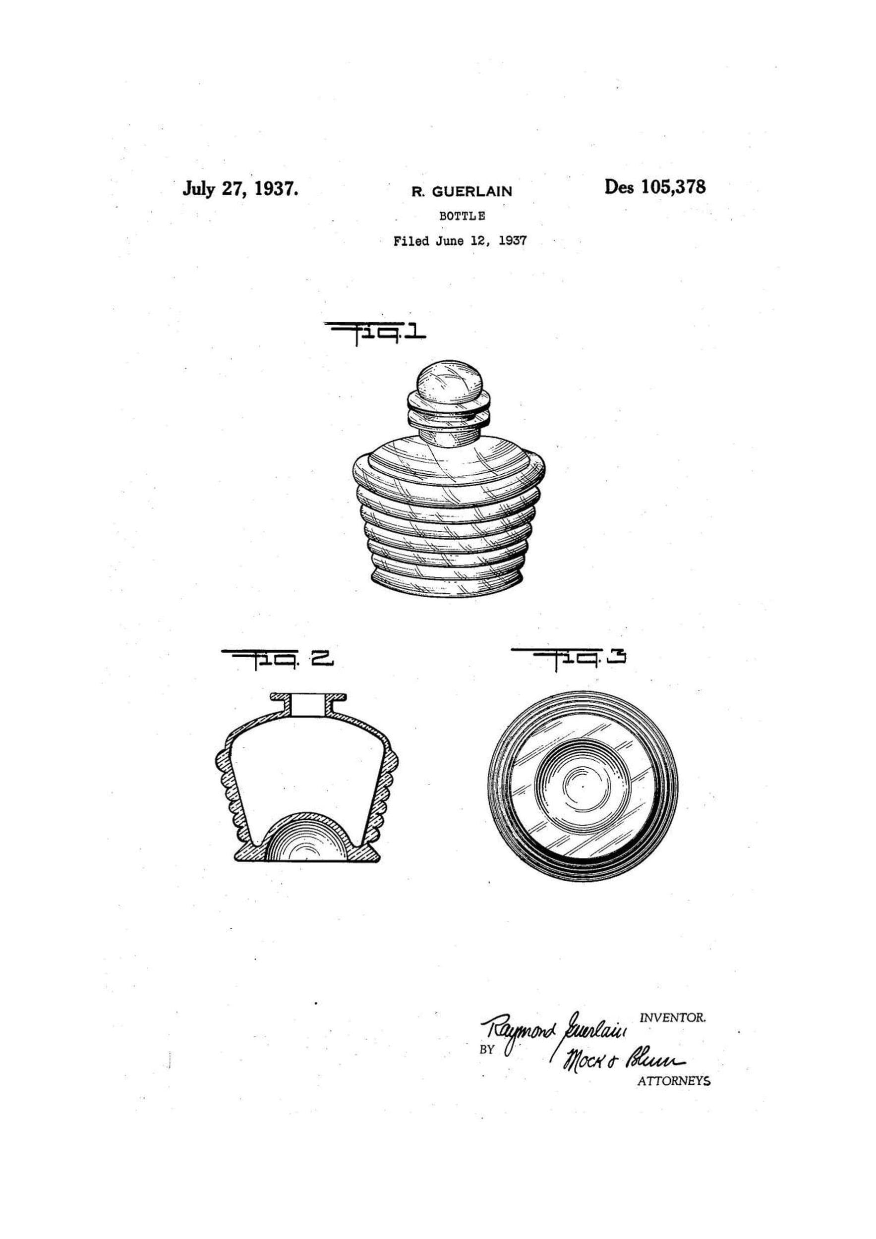 USPTO - Registrazioni brevetti Guerlain 1926-1938