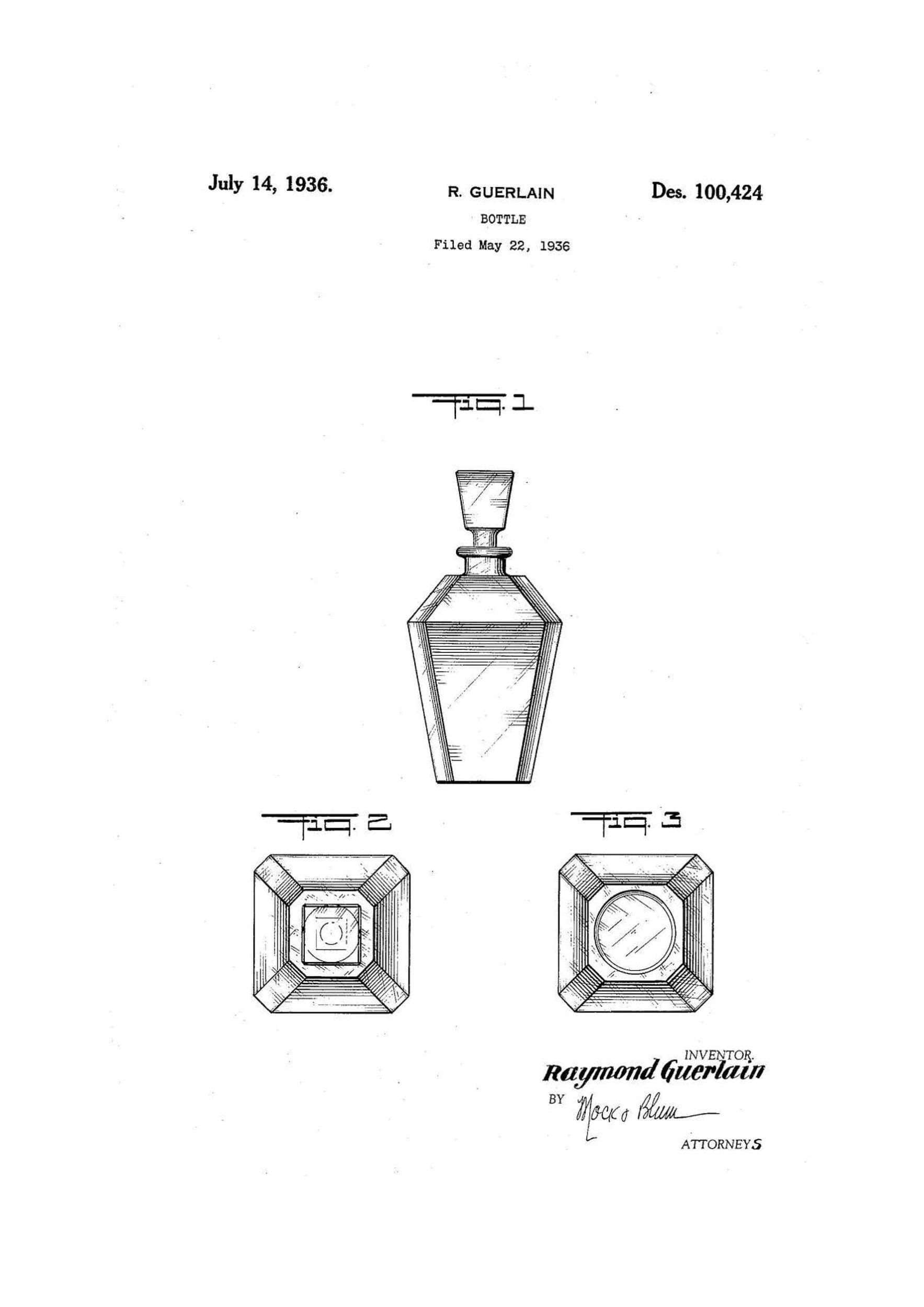 USPTO - Registrazioni brevetti Guerlain 1926-1938