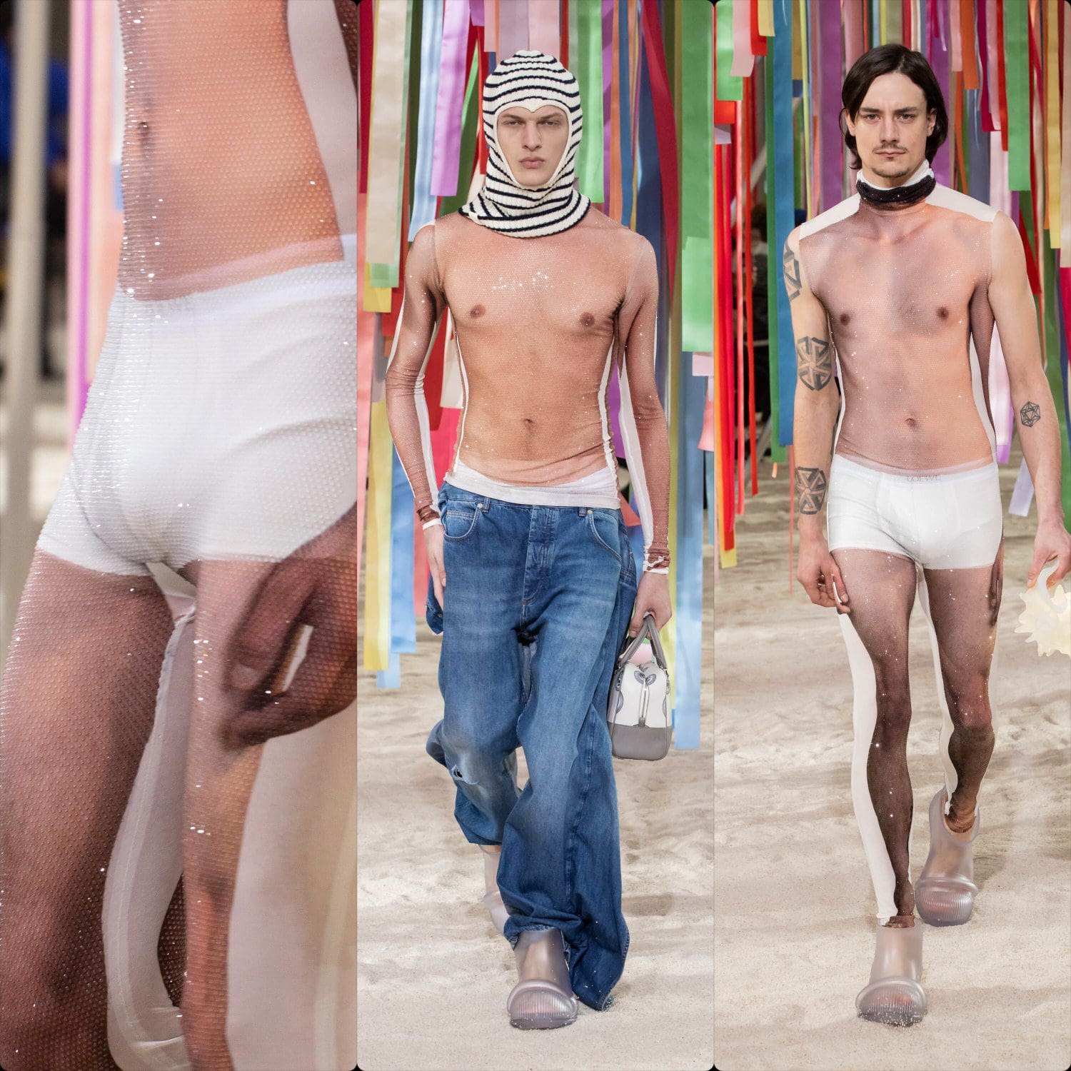 Loewe outono inverno 2022-2023 impressão corporal por RUNWAY MAGAZINE