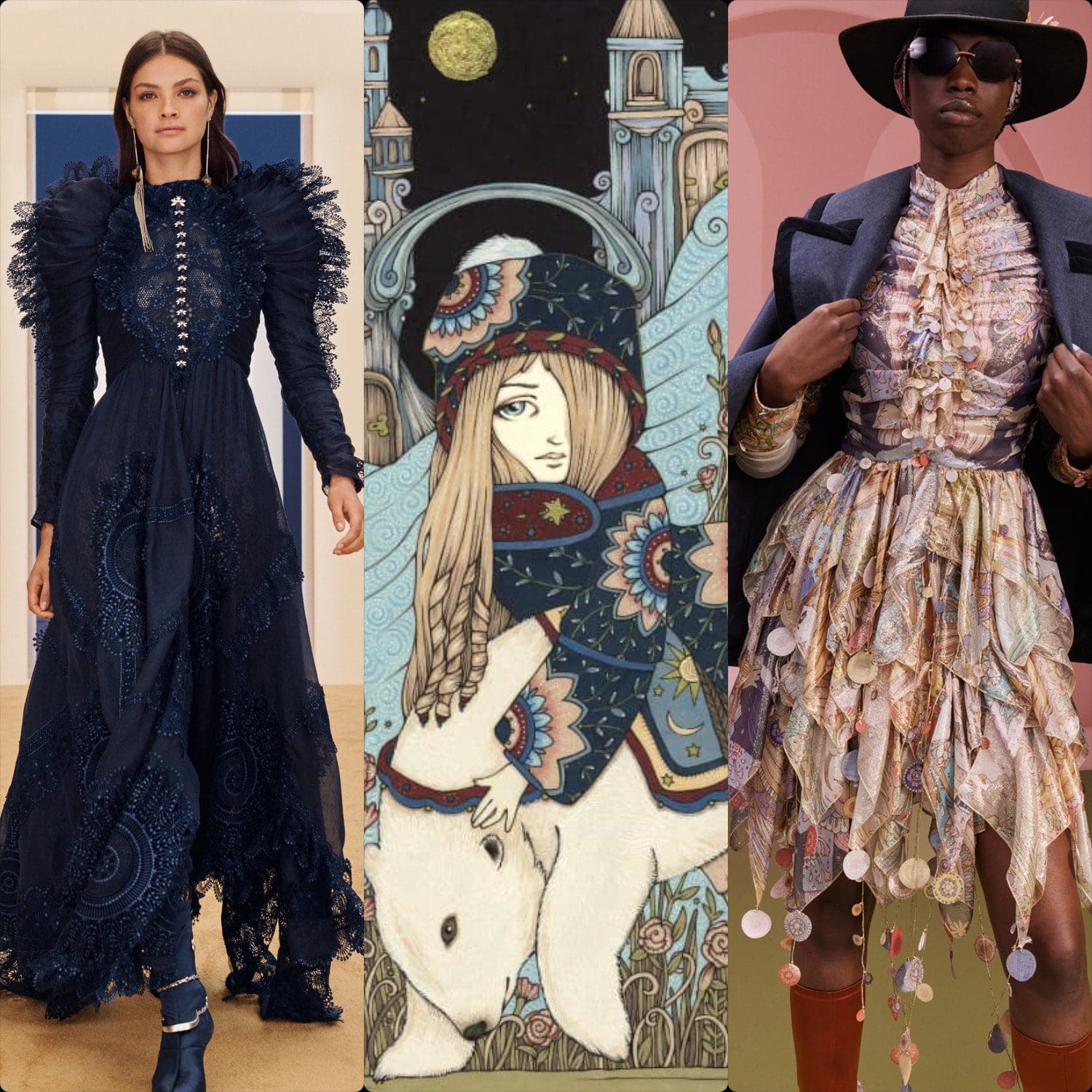Zimmermann Fall Winter 2022-2023 by Scottish Artist Anita Inverarity - RUNWAY MAGAZINE