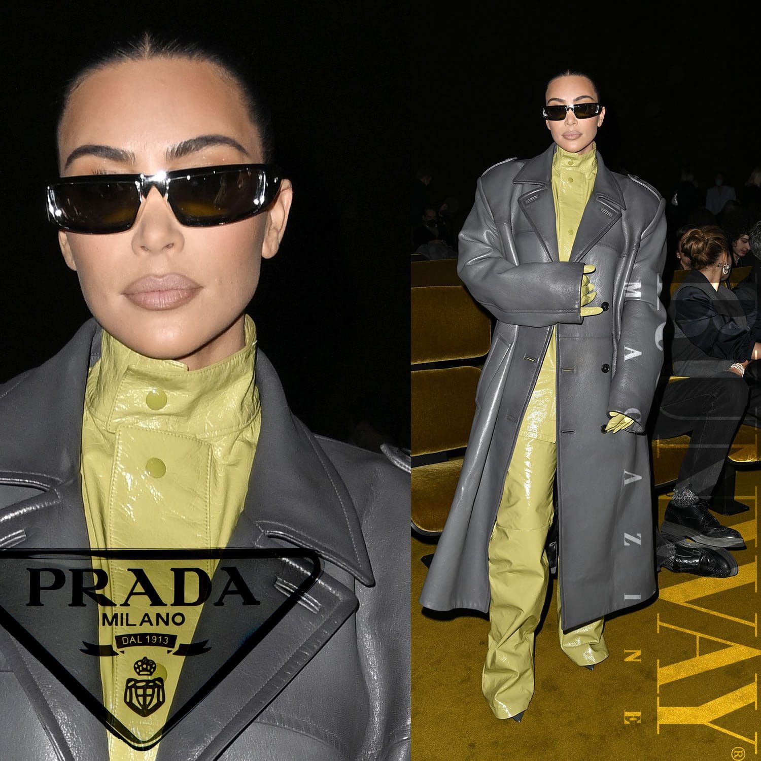 Kim Kardashian für Prada Herbst 2022 Mailand Runway Magazin