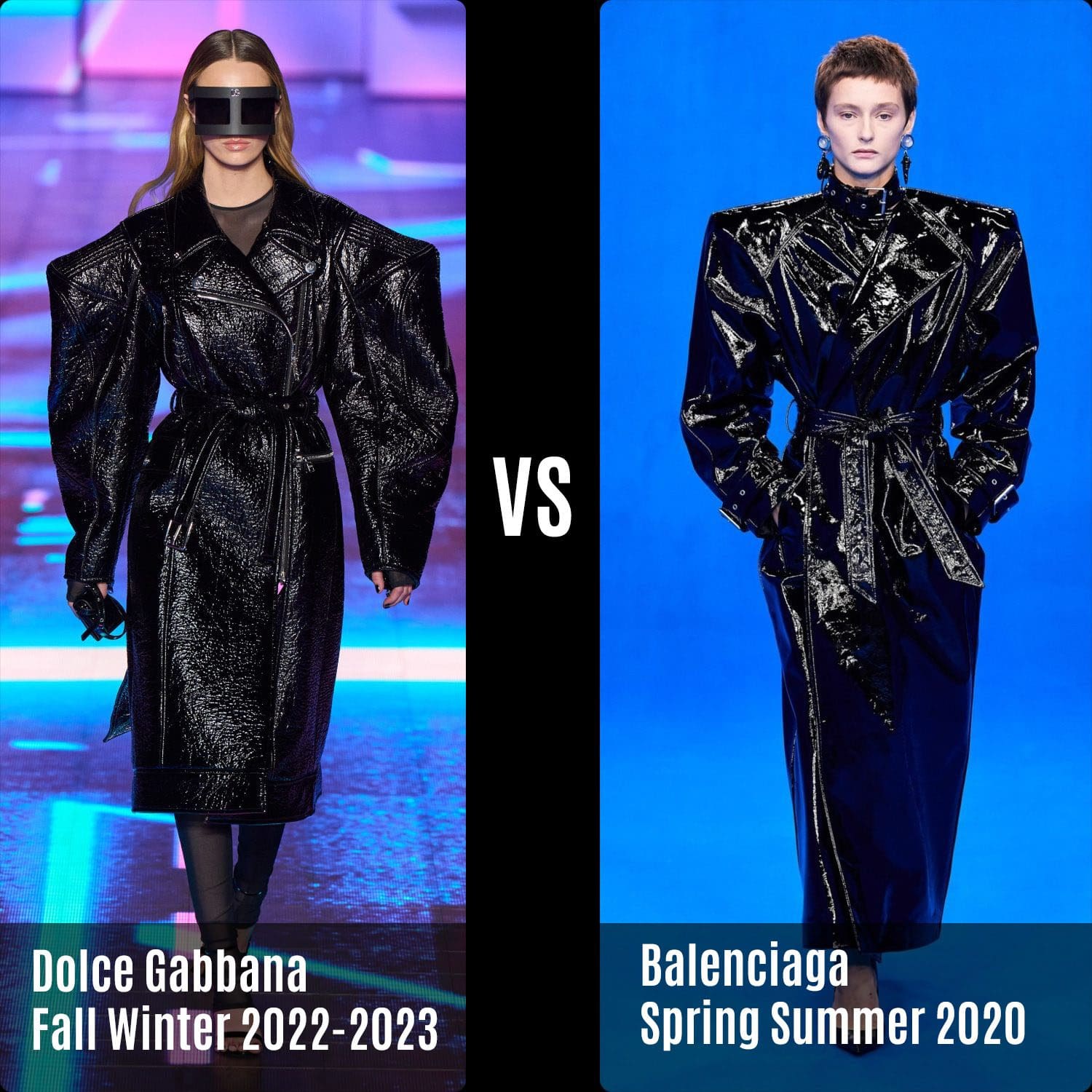 ドルチェ&ガッバーナ 2022年秋冬-2023 vs バレンシアガ 春夏 2020