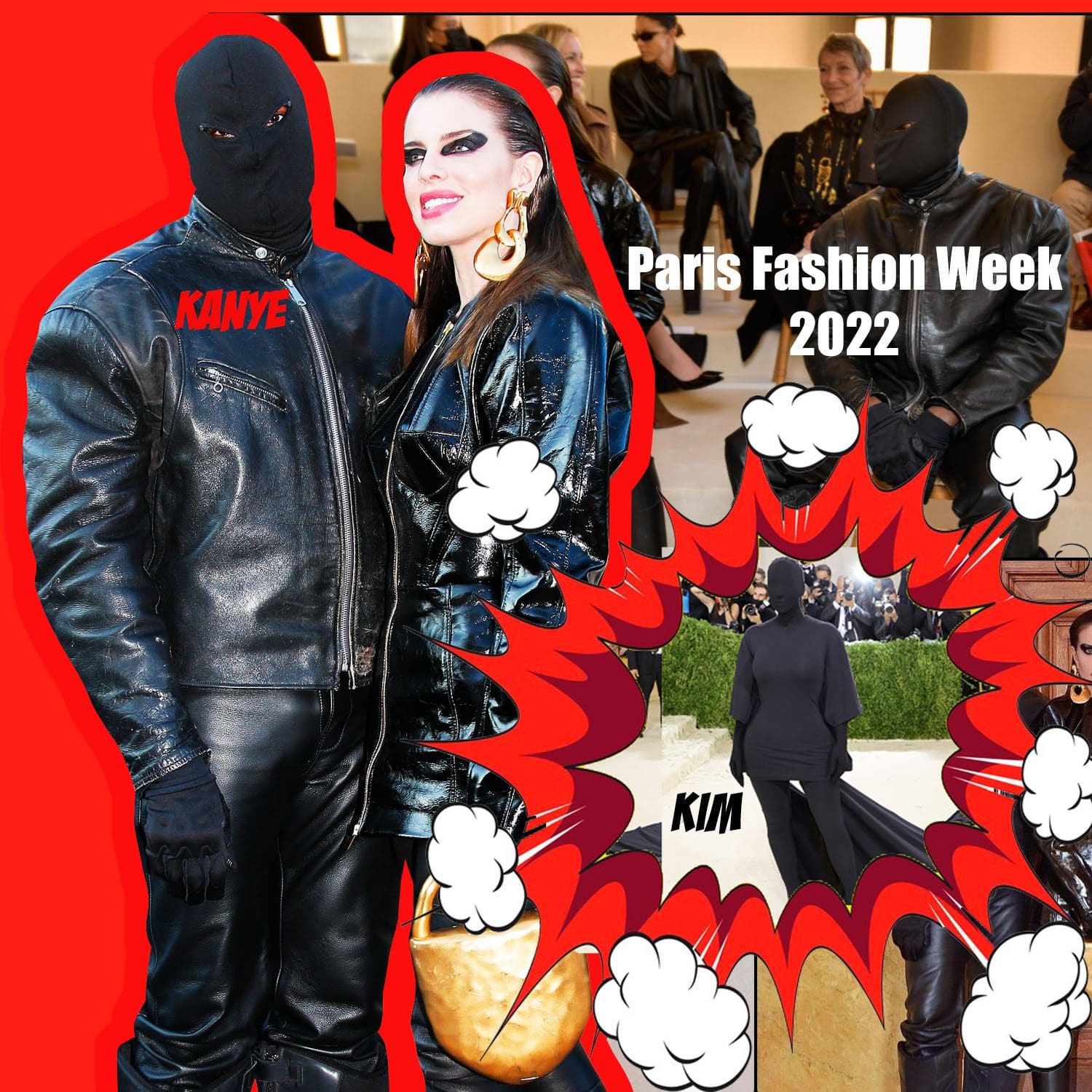 Escândalo - Kanye West, Kim Kardashian na Paris Fashion Week 2022