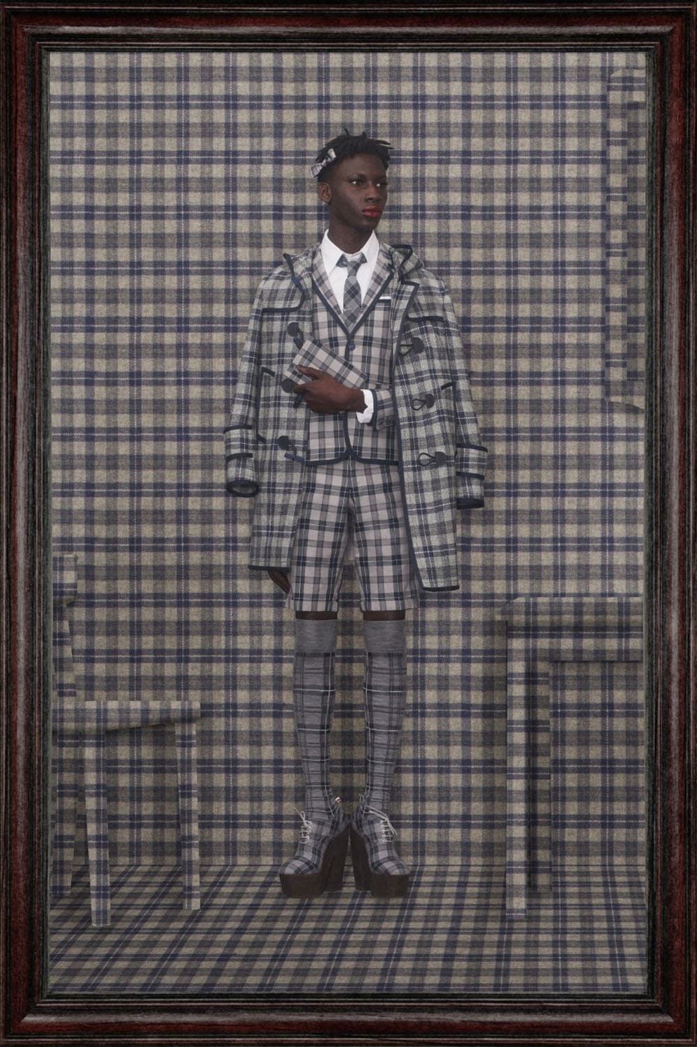 Thom Browne Fall Winter 2022-2023 Tartan by RUNWAY MAGAZINE