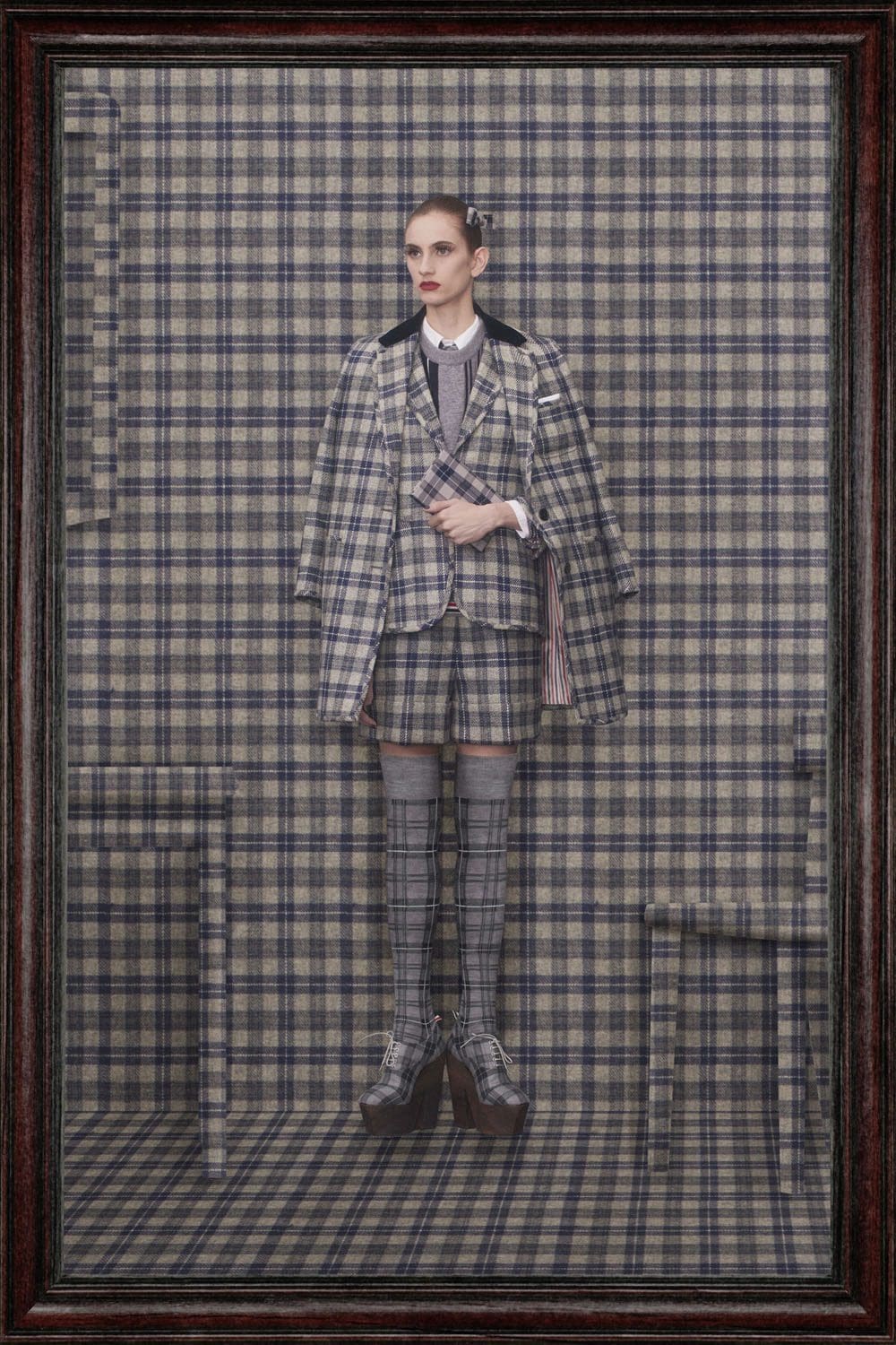 Thom Browne Fall Winter 2022-2023 Tartan by RUNWAY MAGAZINE