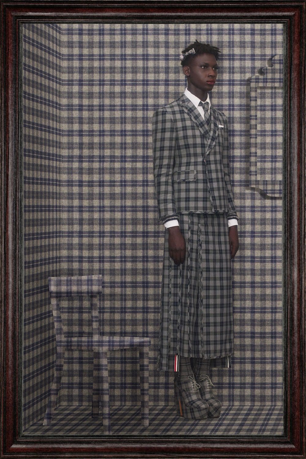 Thom Browne Fall Winter 2022-2023 Tartan by RUNWAY MAGAZINE