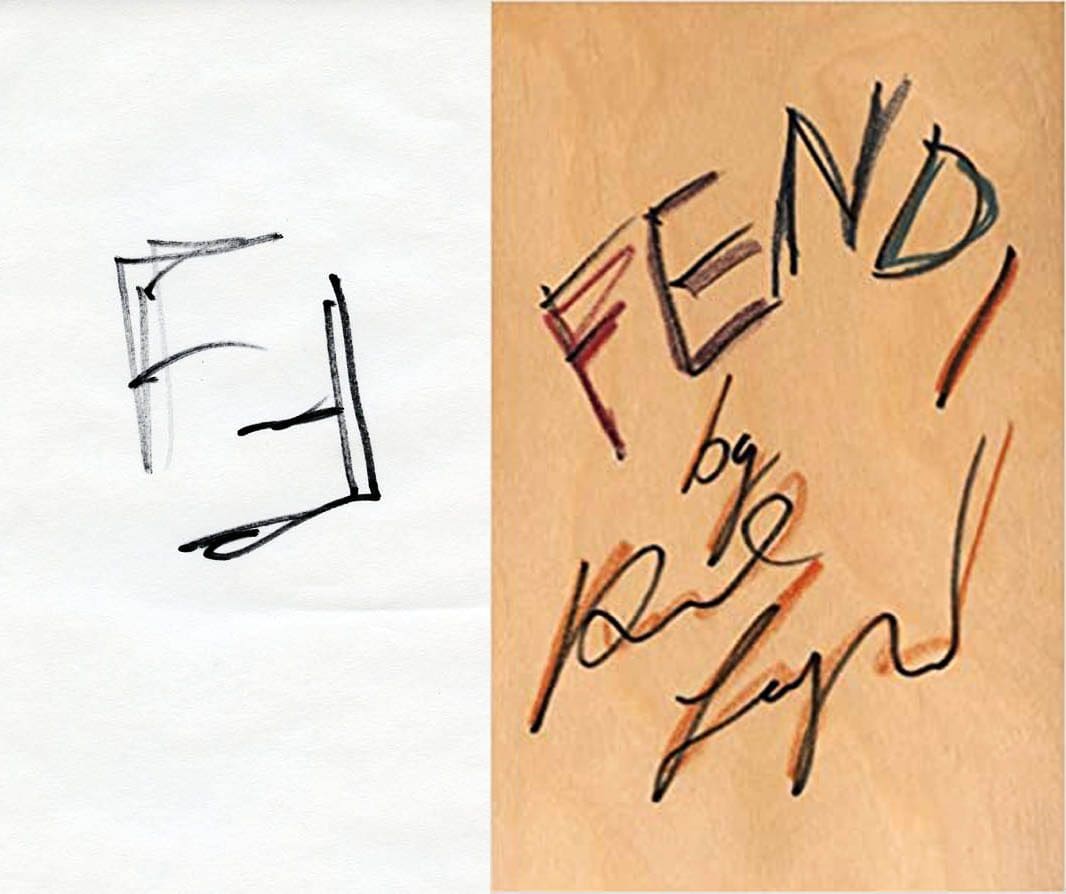 FENDI logo by Karl Lagerfeld 1965