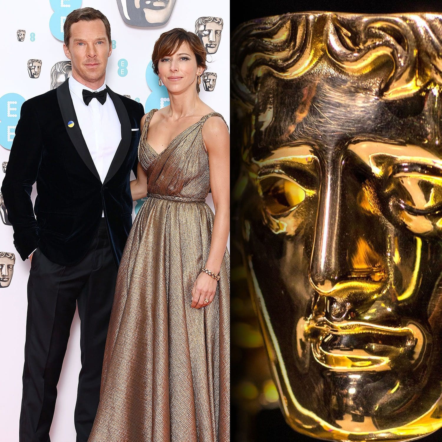 Benedict Cumberbatch et Sophie Hunter aux BAFTA Awards 2022 par RUNWAY MAGAZINE