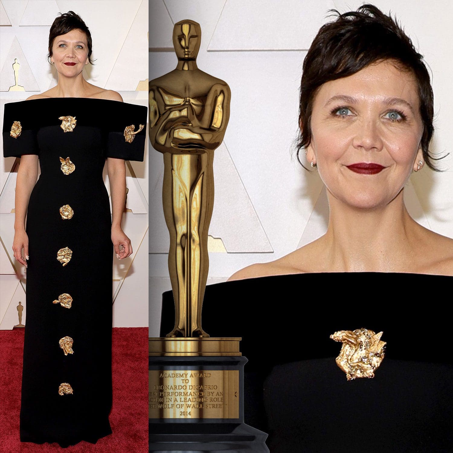 Maggie Gyllenhaal viste Schiaparelli en los Oscar 2022 Runway Revistas