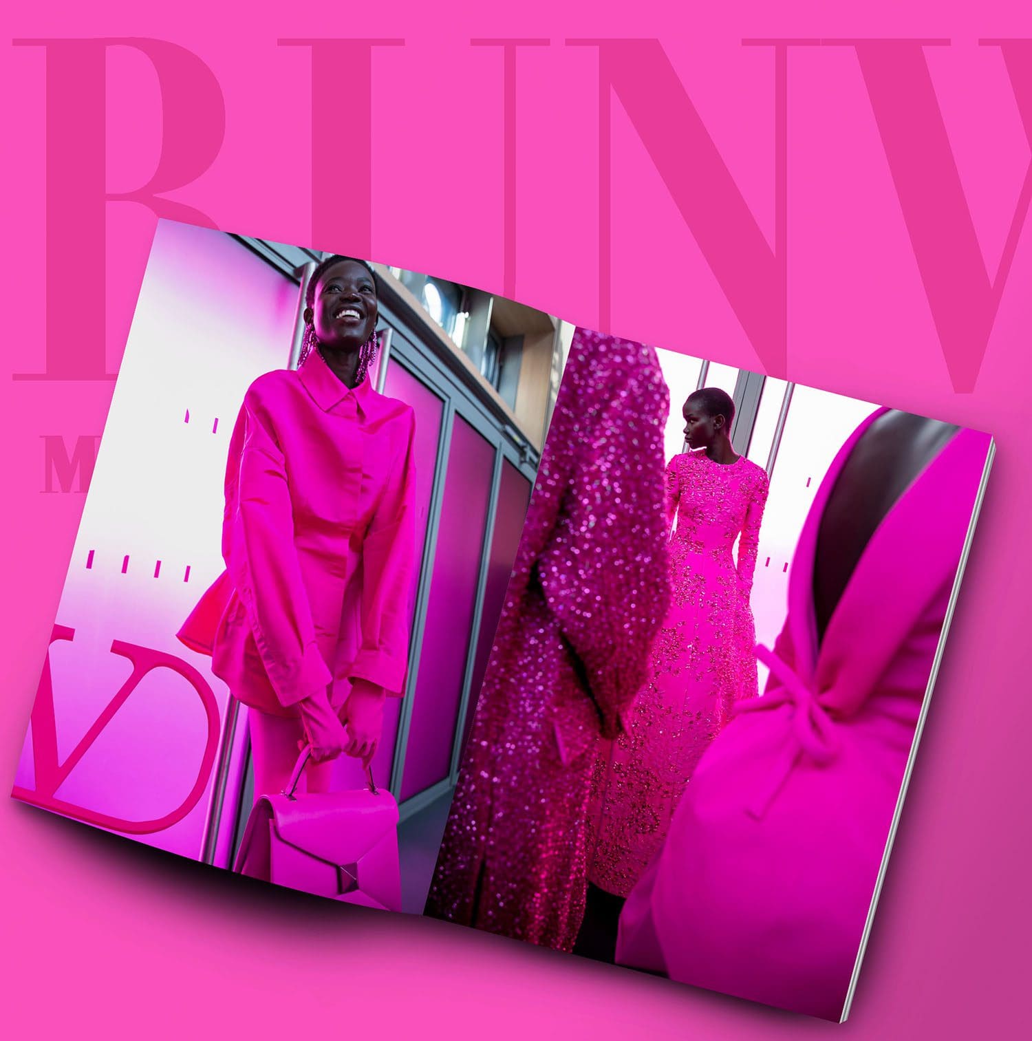Especial Valentino Rosa Issue Outono 2022-2023 Runway revista