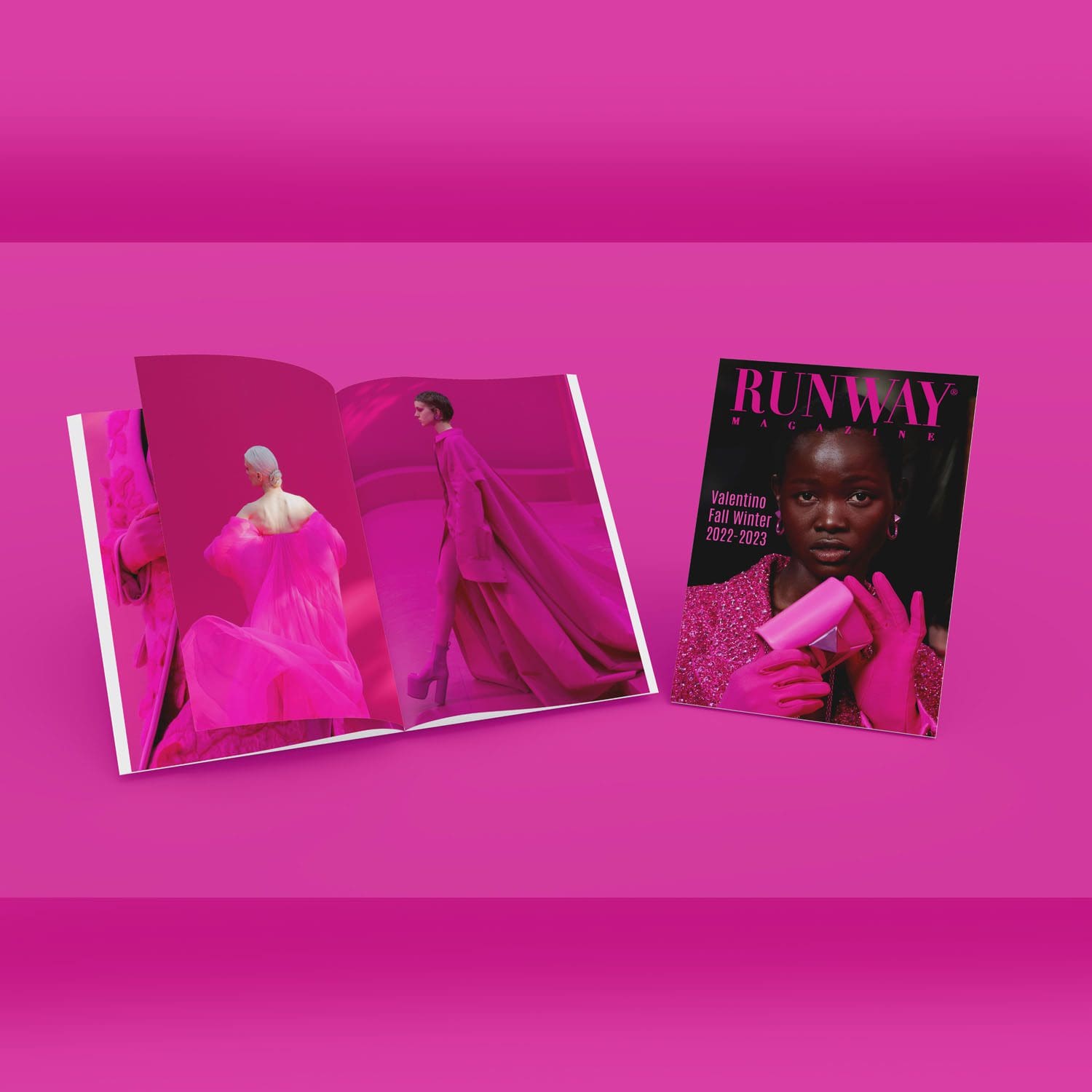 Especial Valentino Rosa Issue Outono 2022-2023 Runway revista