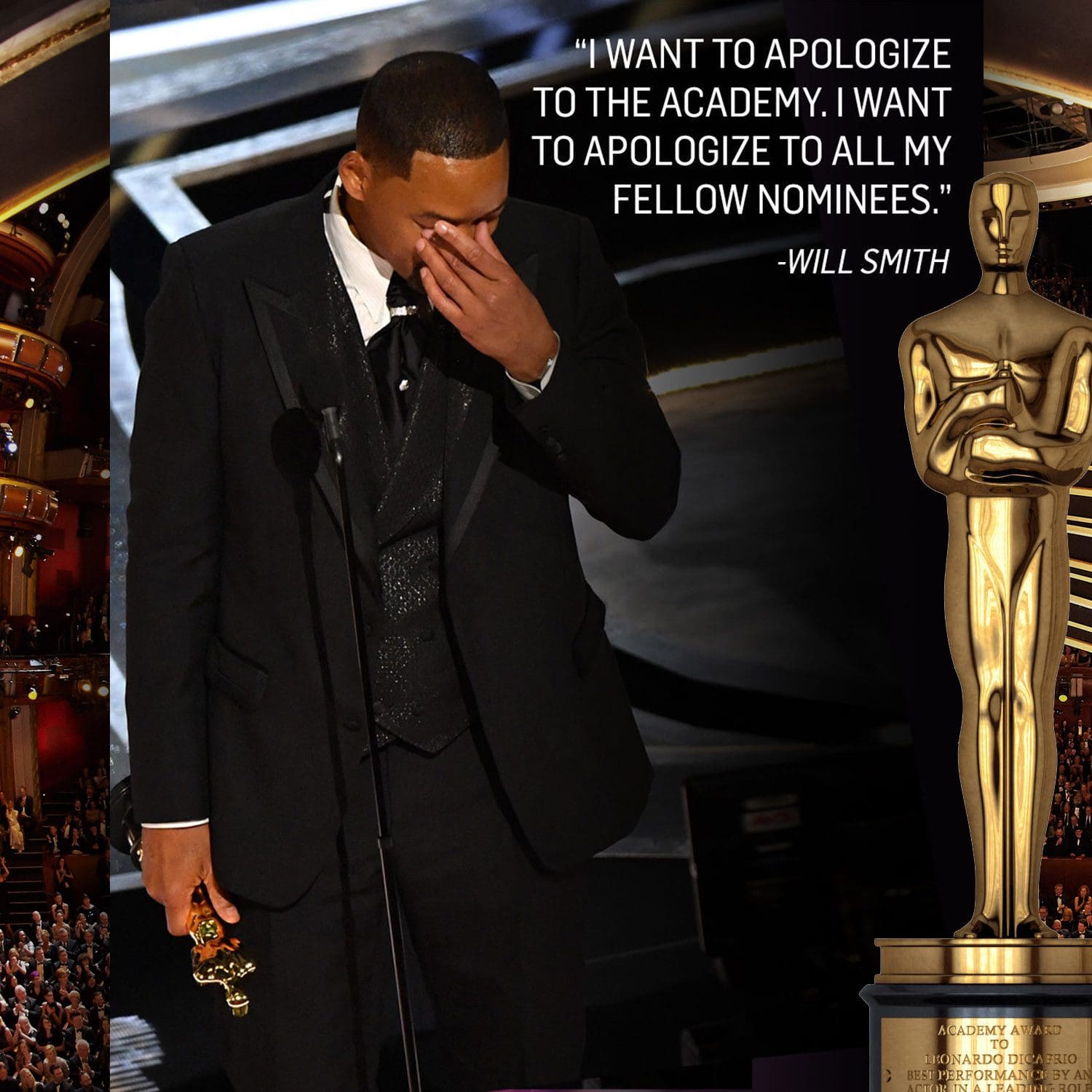 Will Smith abofeteando a Chris Rock en los Oscar 2022 Runway Revistas