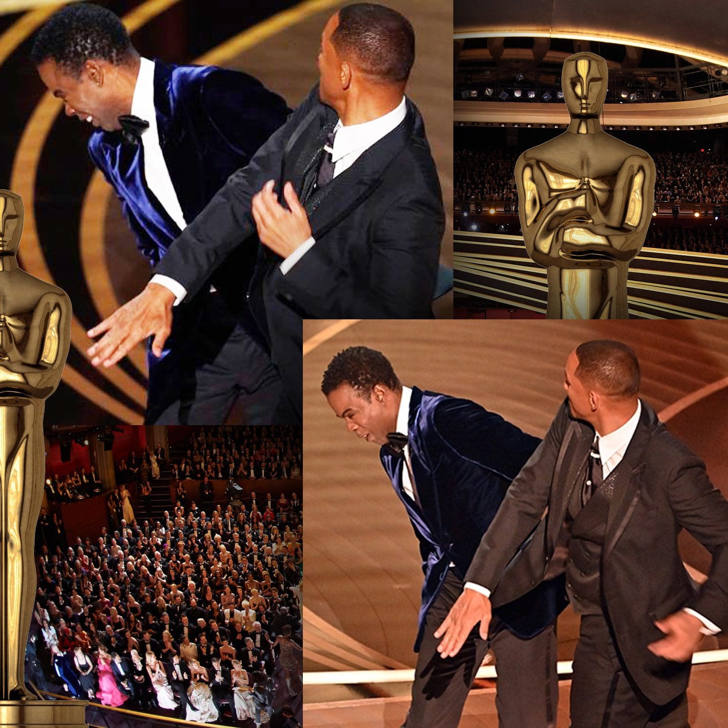 Will Smith abofeteando a Chris Rock en los Oscar 2022 Runway Revistas