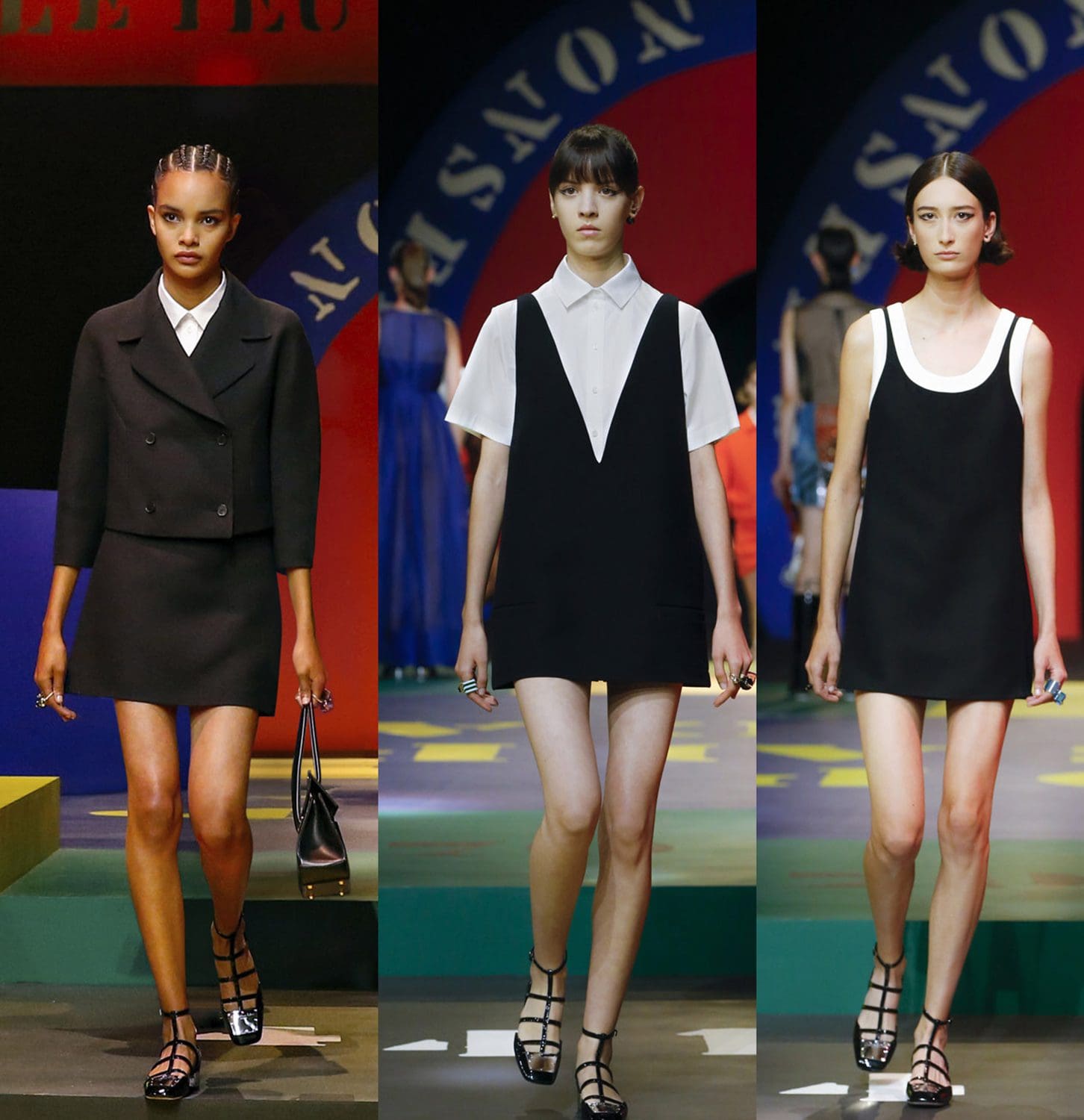 Dior 2022 春夏系列黑白造型 Runway 杂志