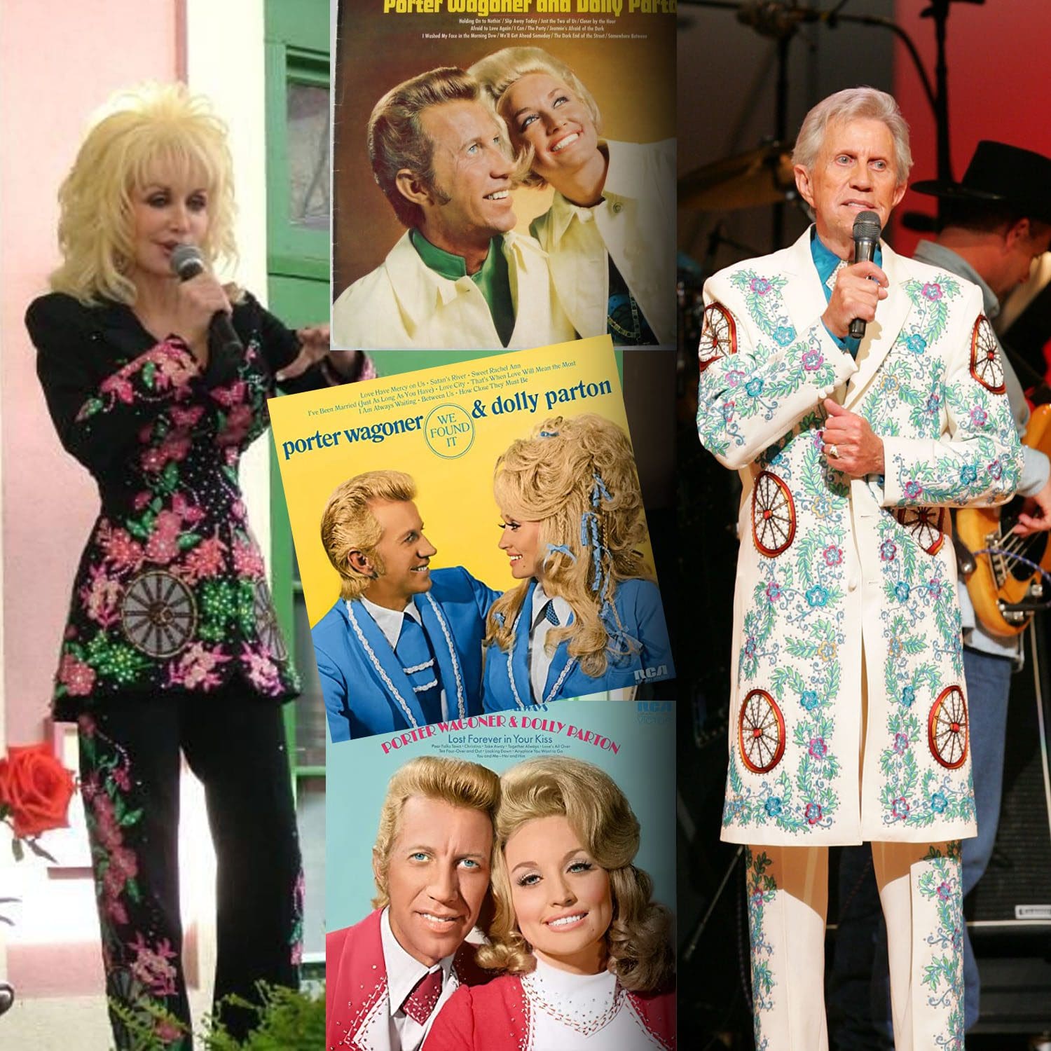 Dolly Parton and Porter Wagoner in Nudie's Suits