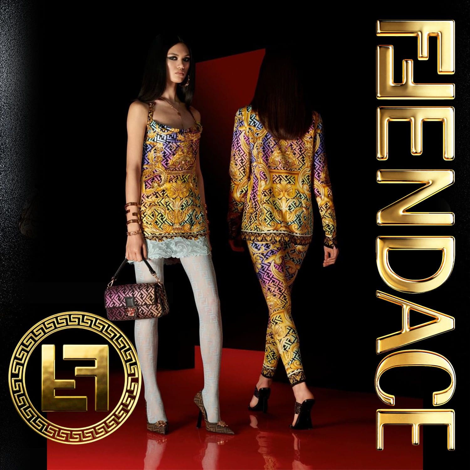 Colaboração Fendace - Fendi Versace - maio de 2022 Runway revista