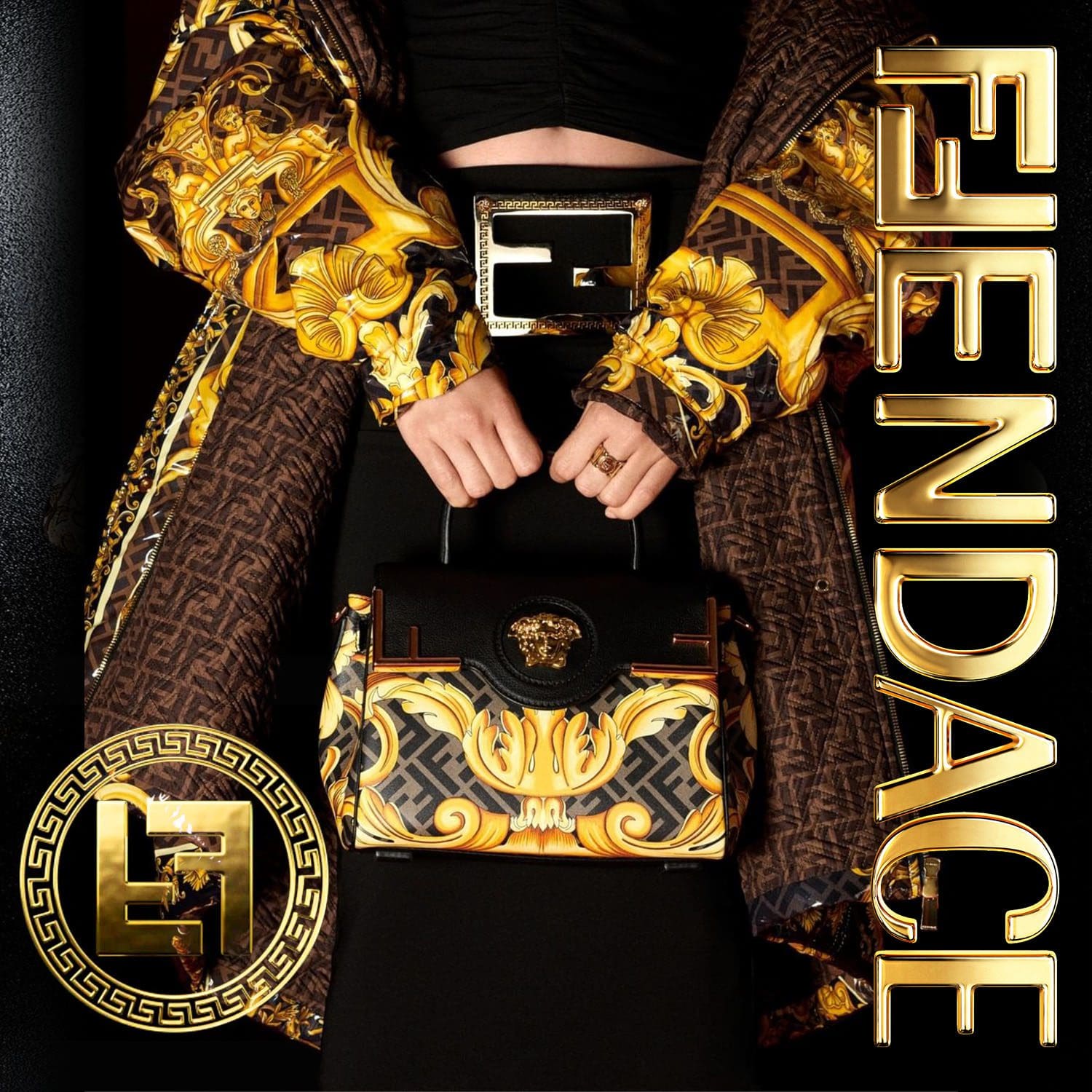 Colaboração Fendace - Fendi Versace - maio de 2022 Runway revista