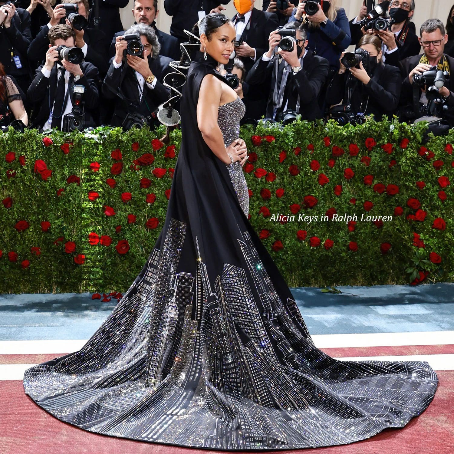 Alicia Keys in Ralph Lauren at The Met Gala 2022 by Runway Magazine