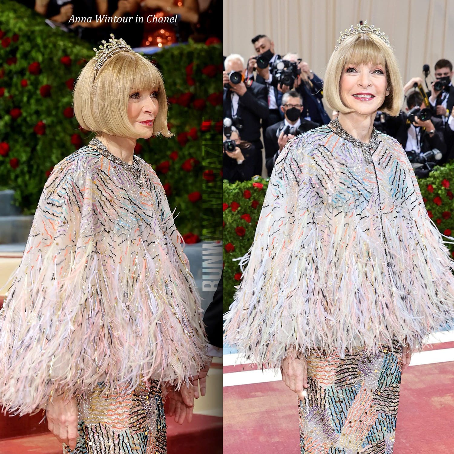 Anna Wintour in Chanel at The Met Gala 2022 by Runway Magazine