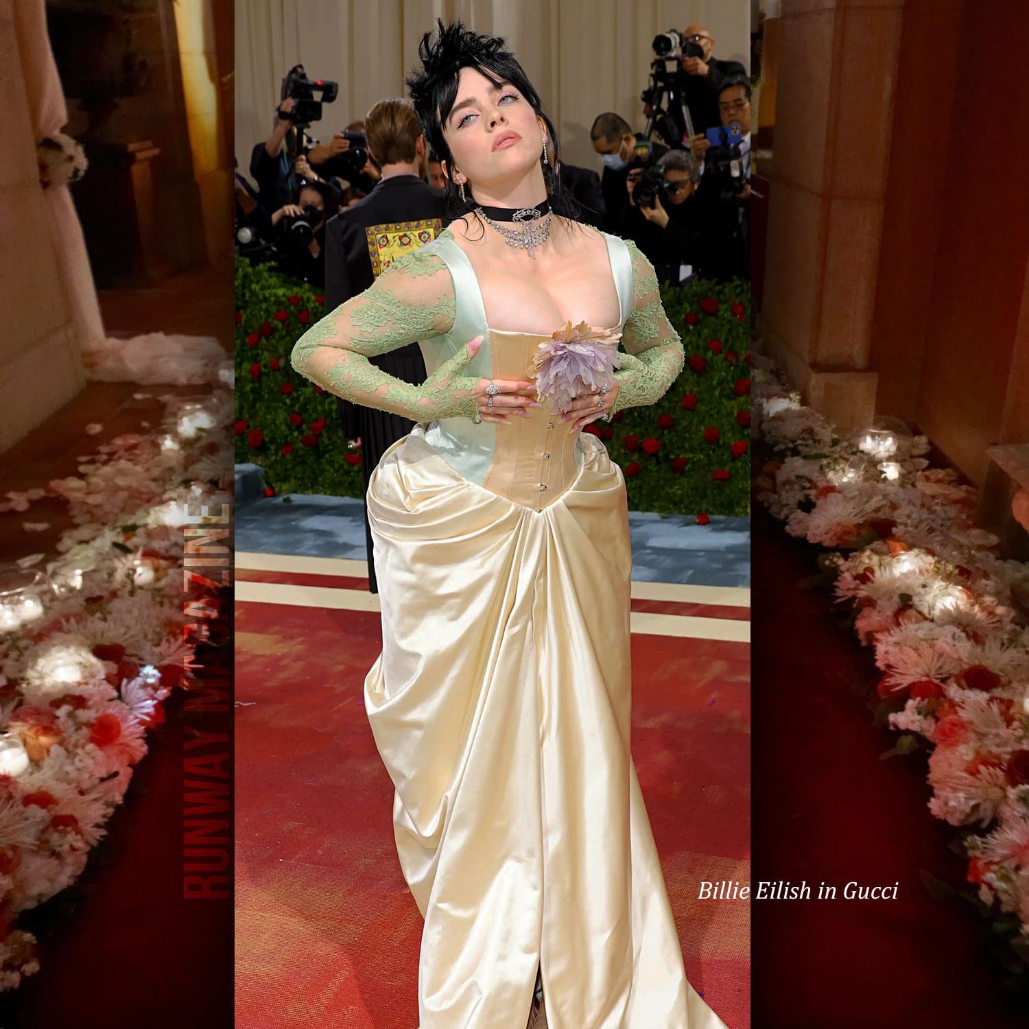 Billie Eilish in Gucci at The Met Gala 2022 by Runway Magazine