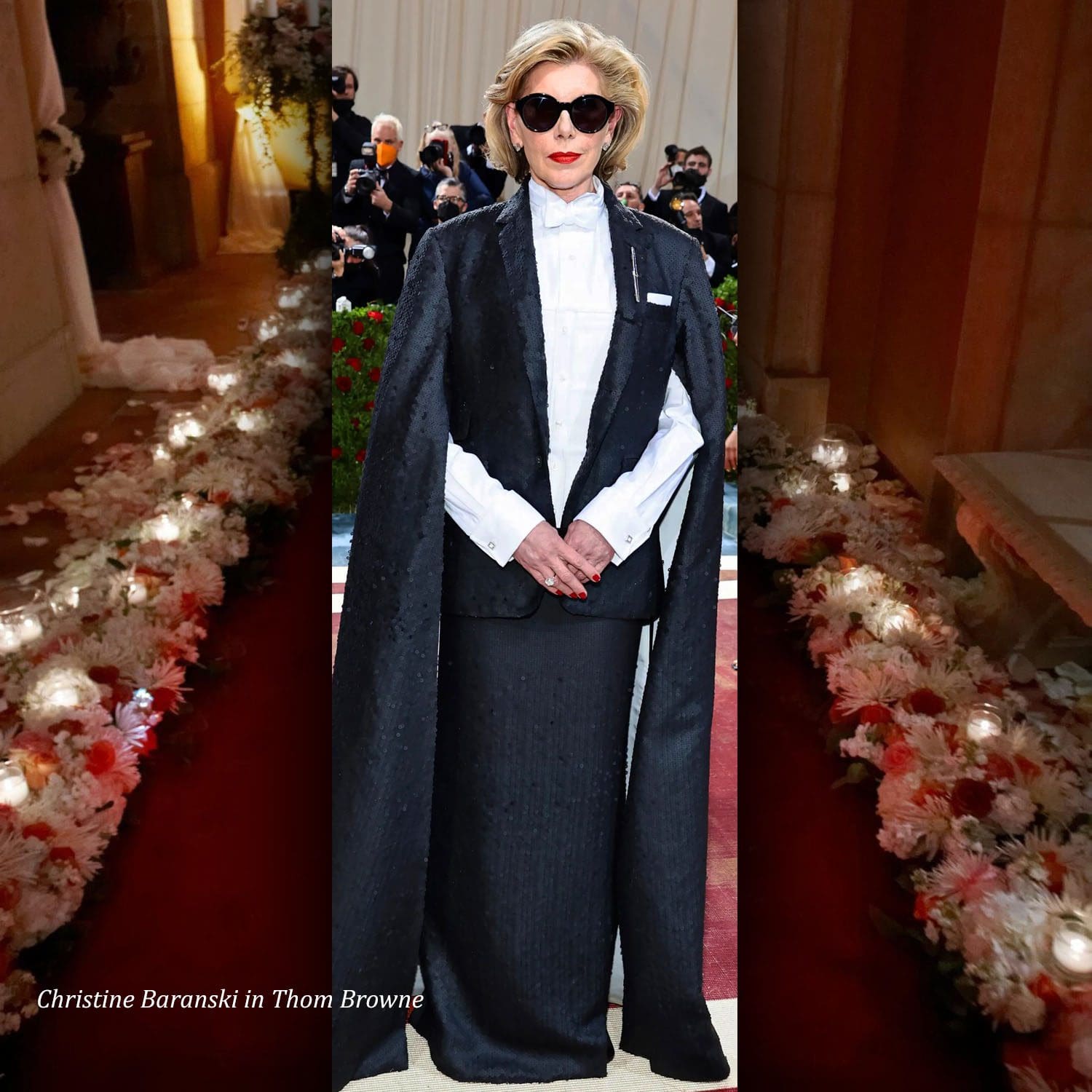 Christine Baranski in Thom Browne at The Met Gala 2022 by Runway Magazine