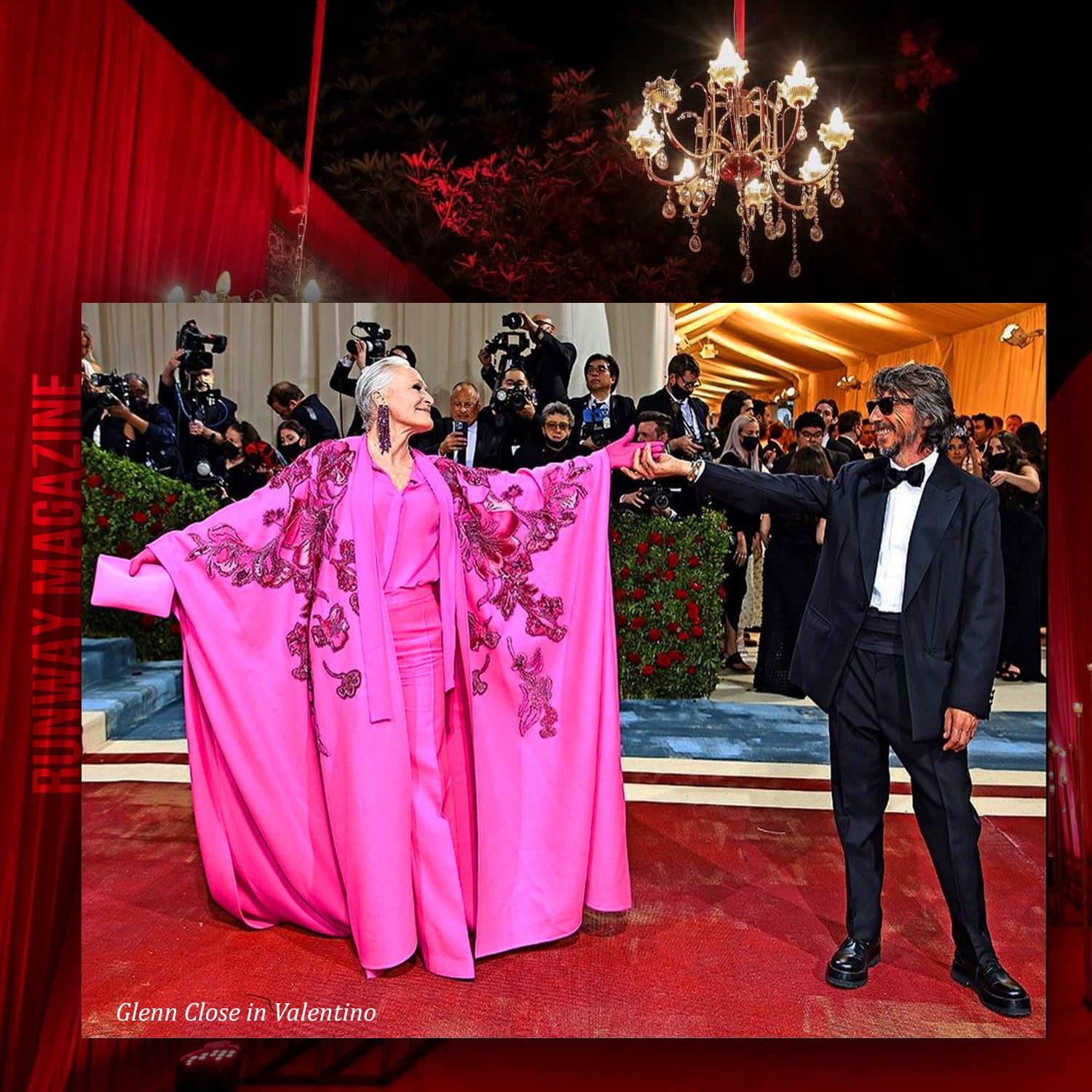 Glenn Close in Valentino at The Met Gala 2022 by Runway Magazine