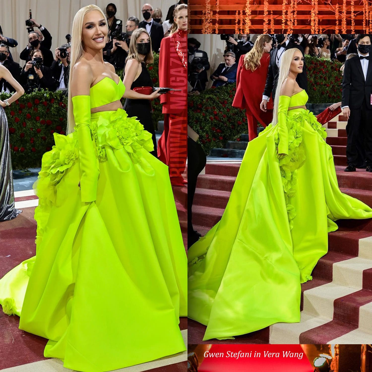Gwen Stefani in Vera Wang at The Met Gala 2022 by Runway Magazine