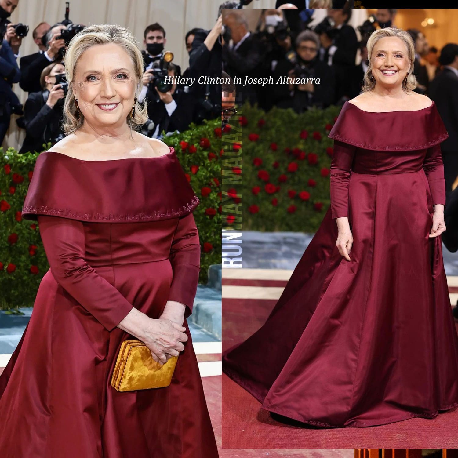 Hillary Clinton in Joseph Altuzarra at The Met Gala 2022 by Runway Magazine
