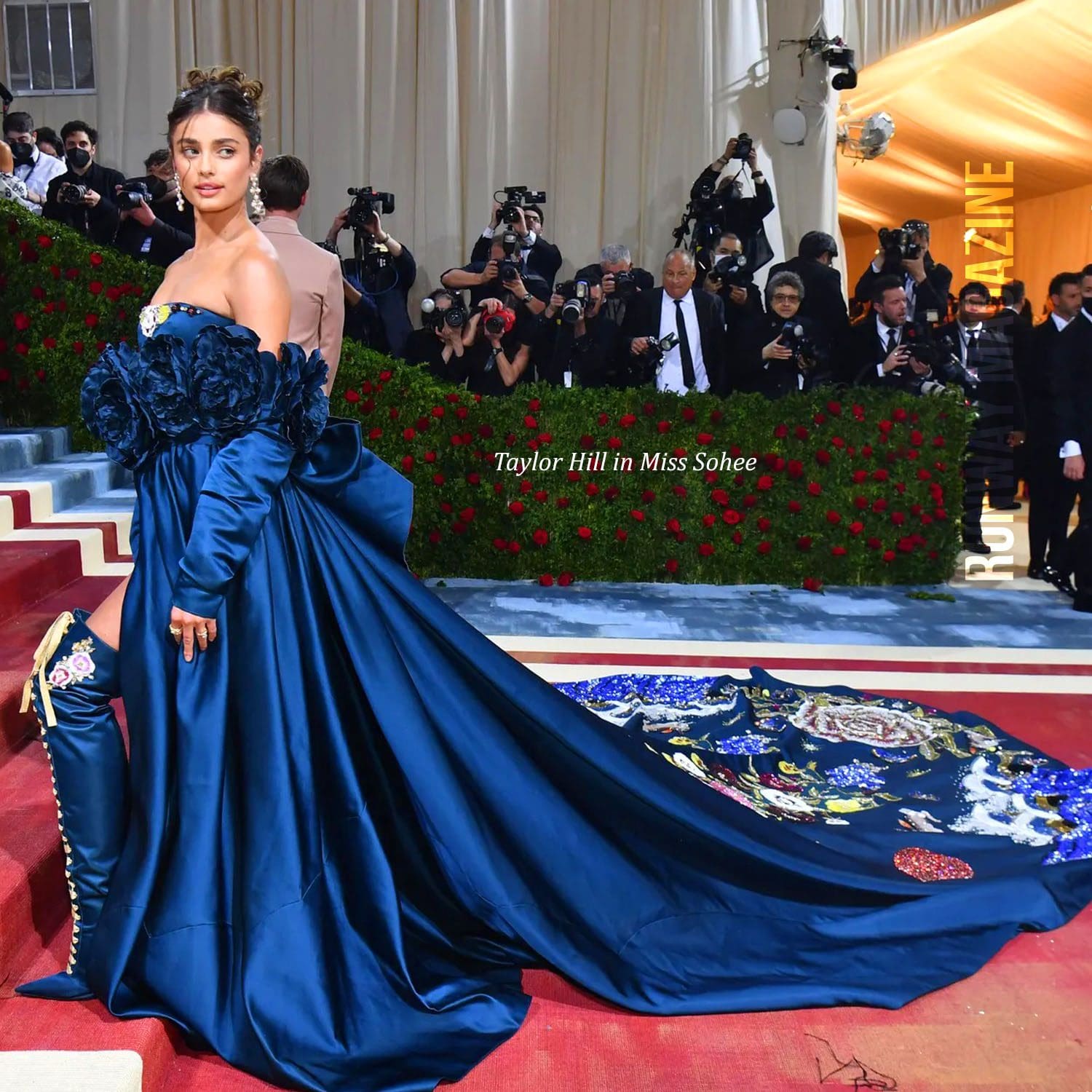 Taylor Hill in Miss Sohee at The Met Gala 2022 by Runway Magazine