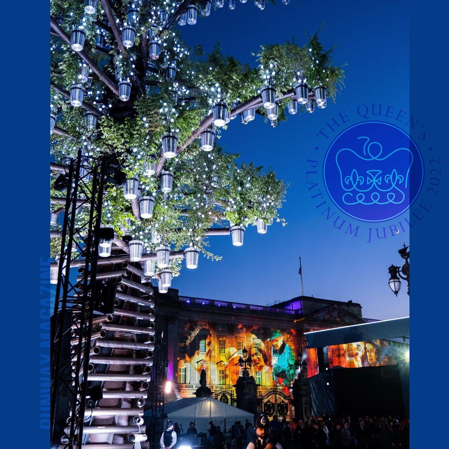 Farol Principal no Castelo de Windsor - Queens Green Canopy - 70º Jubileu de Platina Rainha Elizabeth II