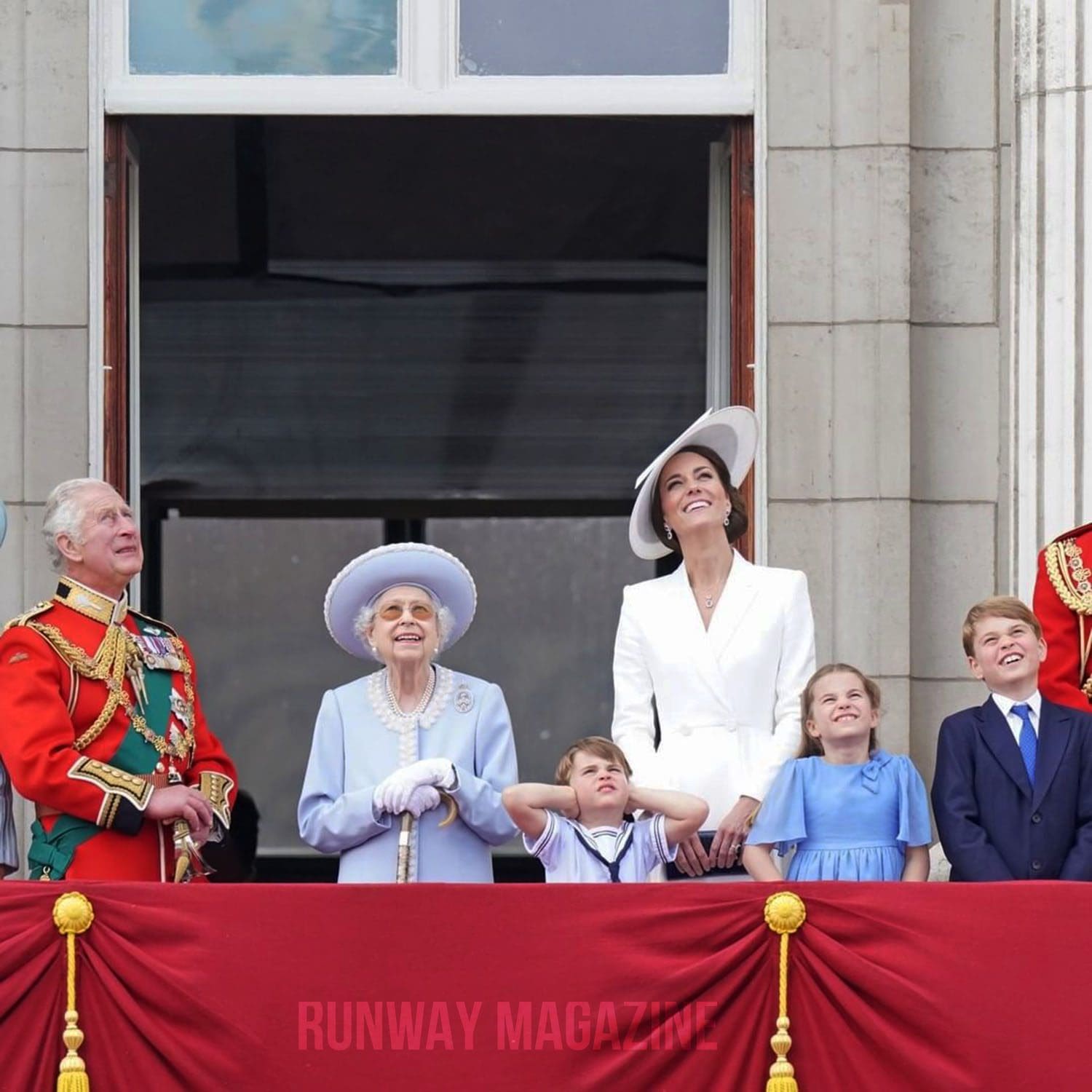 Família Real no 70º Jubileu de Platina Rainha Elizabeth II por RUNWAY MAGAZINE