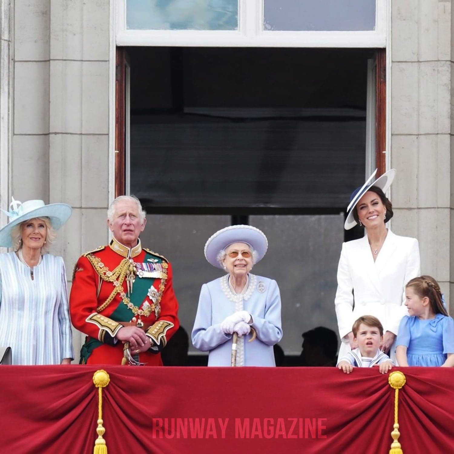 Família Real no 70º Jubileu de Platina Rainha Elizabeth II por RUNWAY MAGAZINE