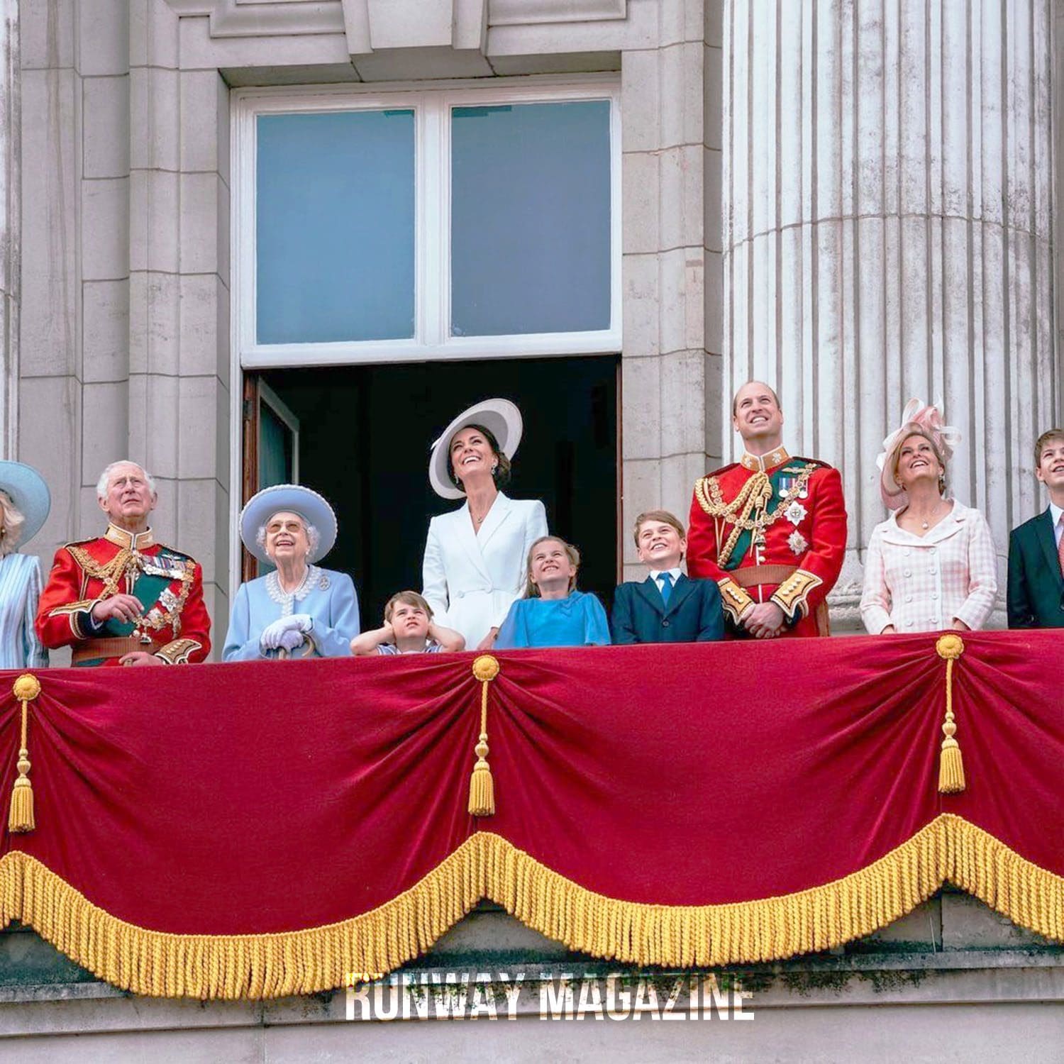 Família Real no 70º Jubileu de Platina Rainha Elizabeth II por RUNWAY MAGAZINE