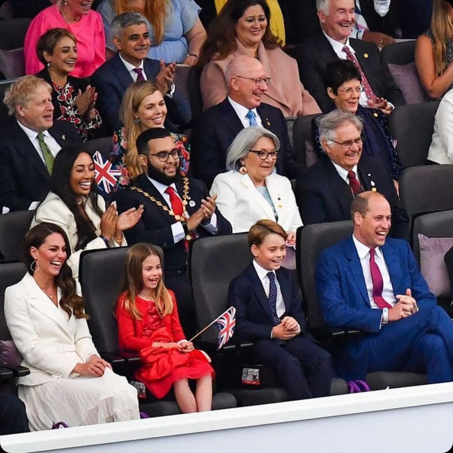 Royal Family at Platinum Jubilee party