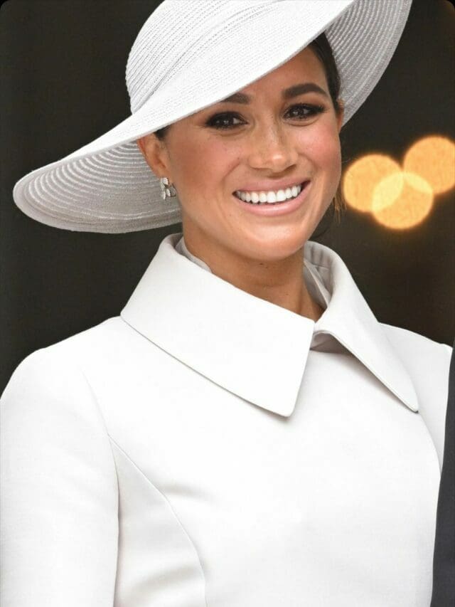 Meghan Markle Duchess of Sussex celebrates Platinum Jubilee in Dior