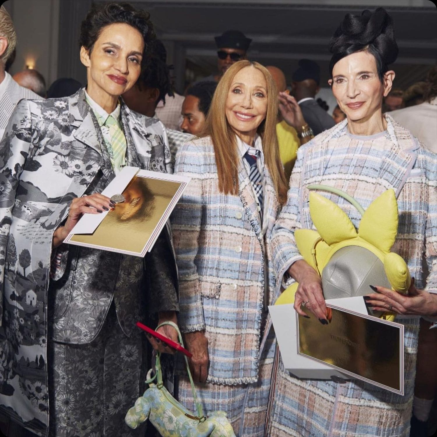 Farida Khelfa, Marisa Berenson, Anh Duong for Thom Browne Resort 2023