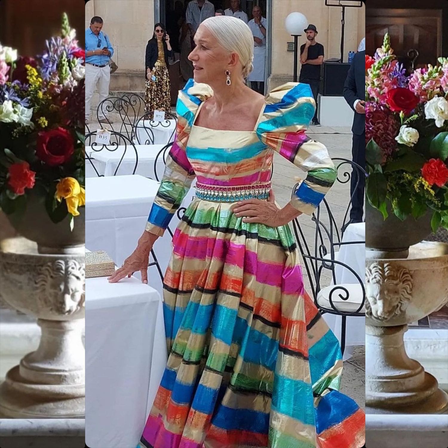 Helen Mirren at Dolce Gabbana Siracusa Alta Moda 2022 Runway Magazine