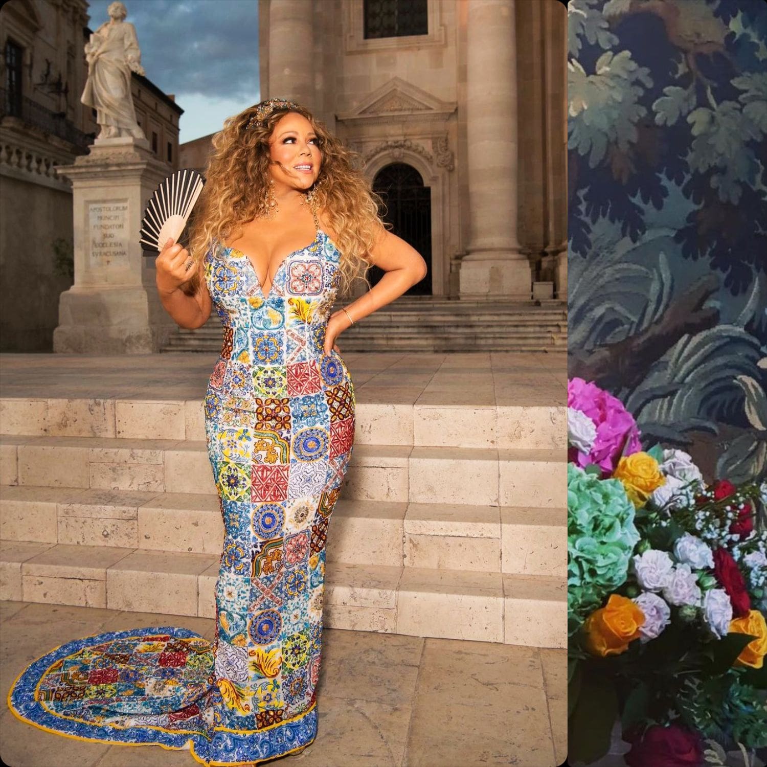 Mariah Carey at Dolce Gabbana Siracusa Alta Moda 2022 Runway Magazine