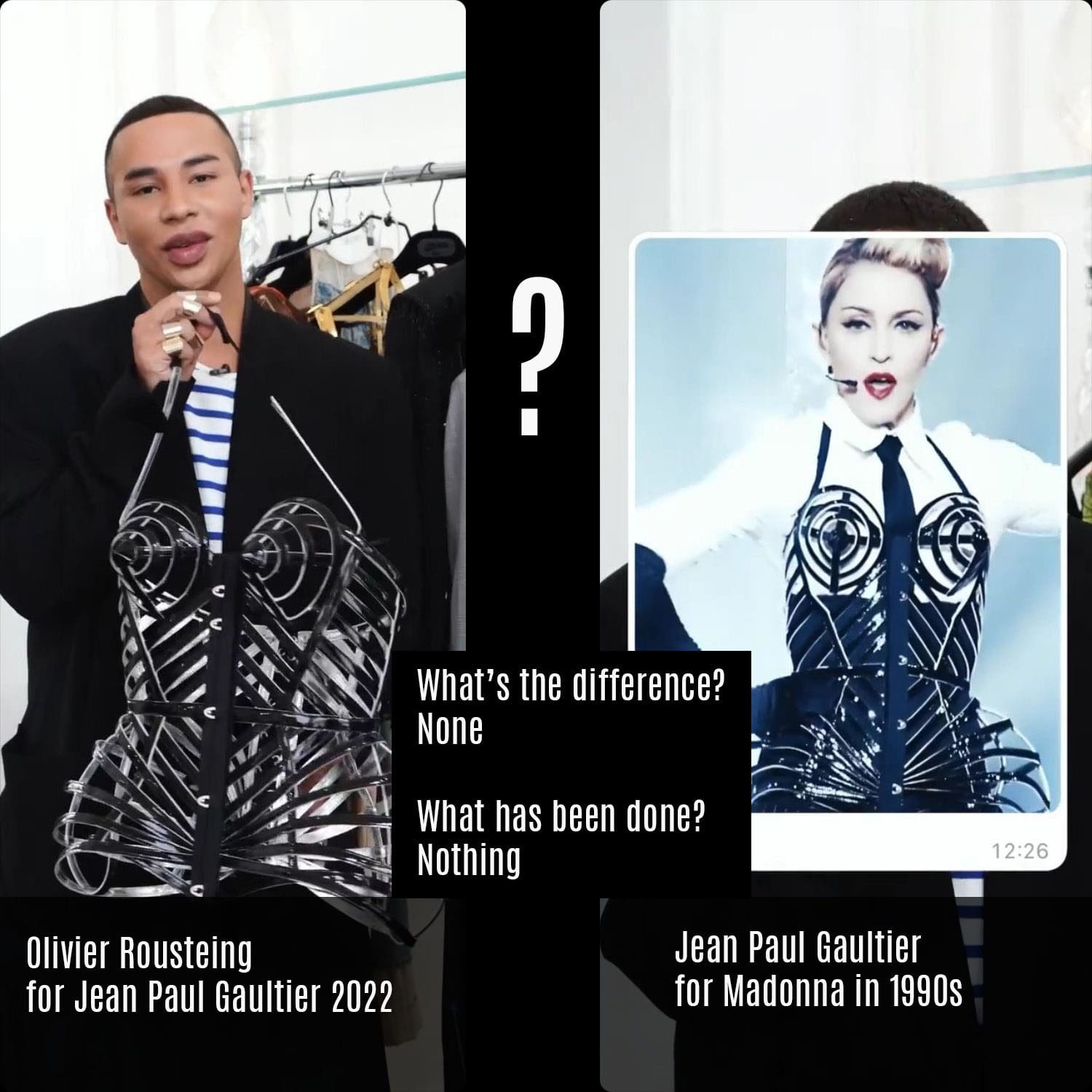 Jean Paul Gaultier by Olivier Rousteing - Couture Fall 2022 Runway Magazine